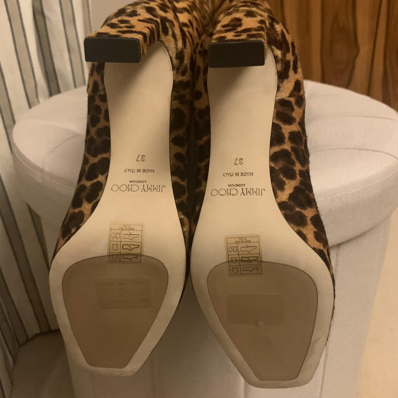 Gorgeous Jimmy Choo Mahesa 85 Leopard pony knee