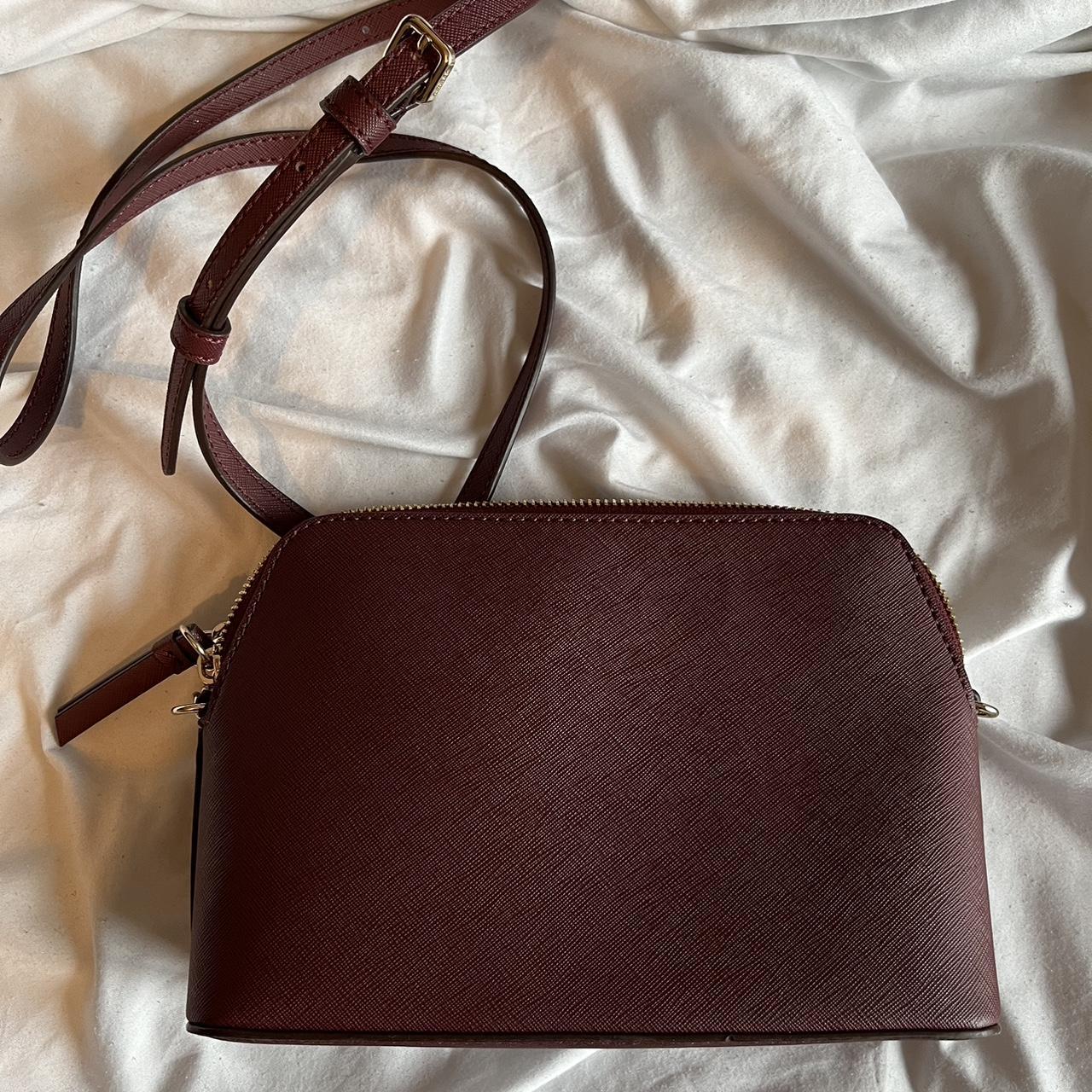 DKNY Women's Burgundy and Gold Bag (2)