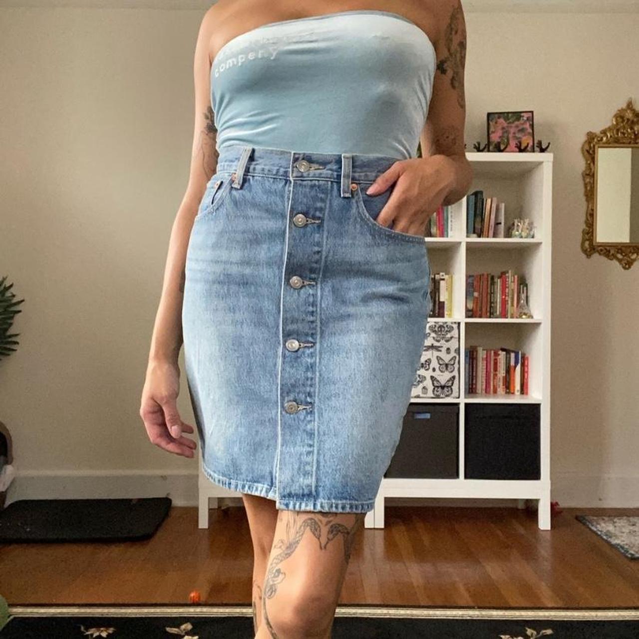 Levi's mom skirt best sale