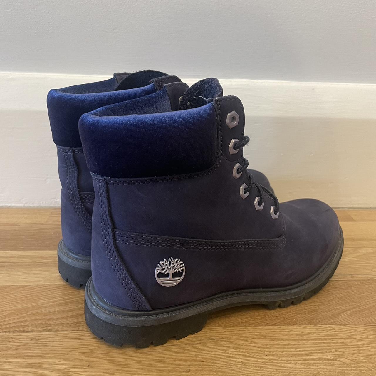 Inch Dark Blue Boots Womens Navy Blue Suede Timberland Boots Discount