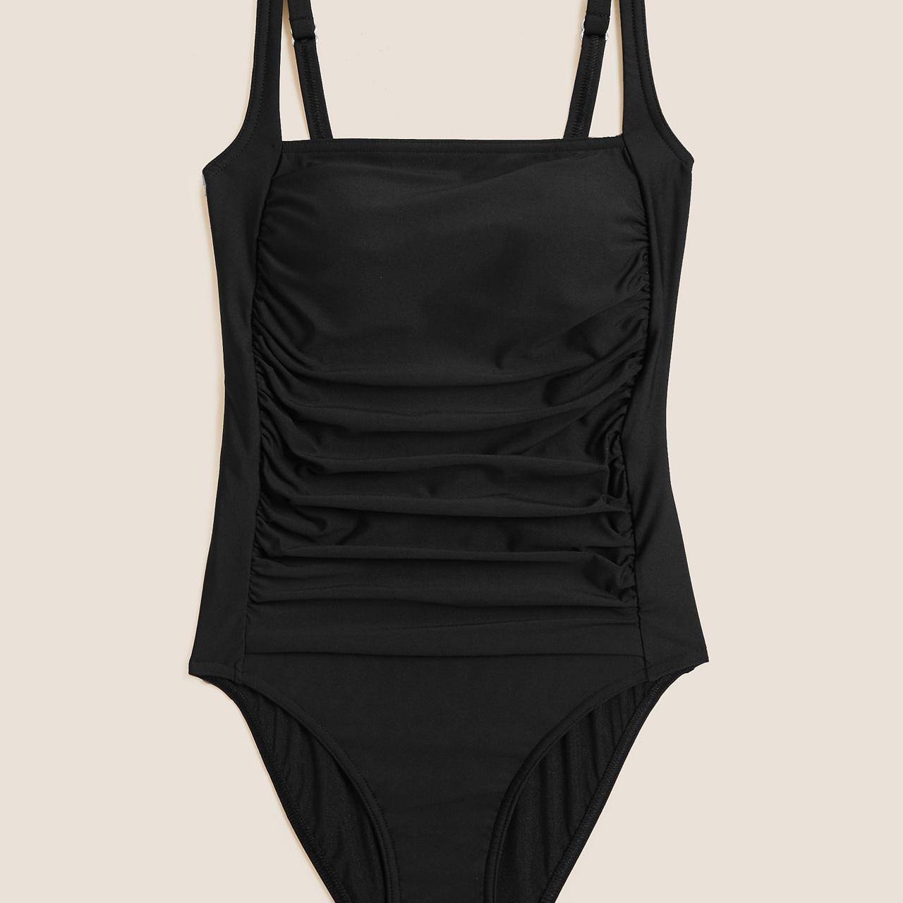 Marks & Spencer Women's Black Swimsuitonepiece Depop