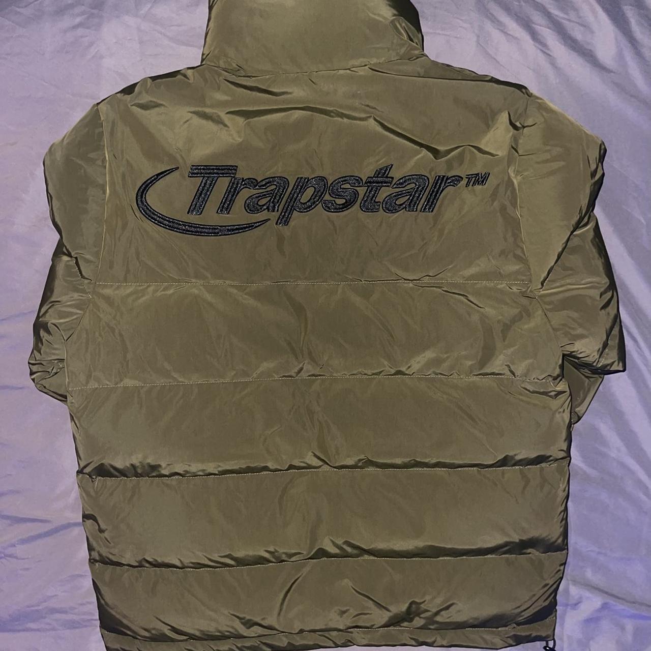 Trapstar Men's Khaki and Black Jacket Depop