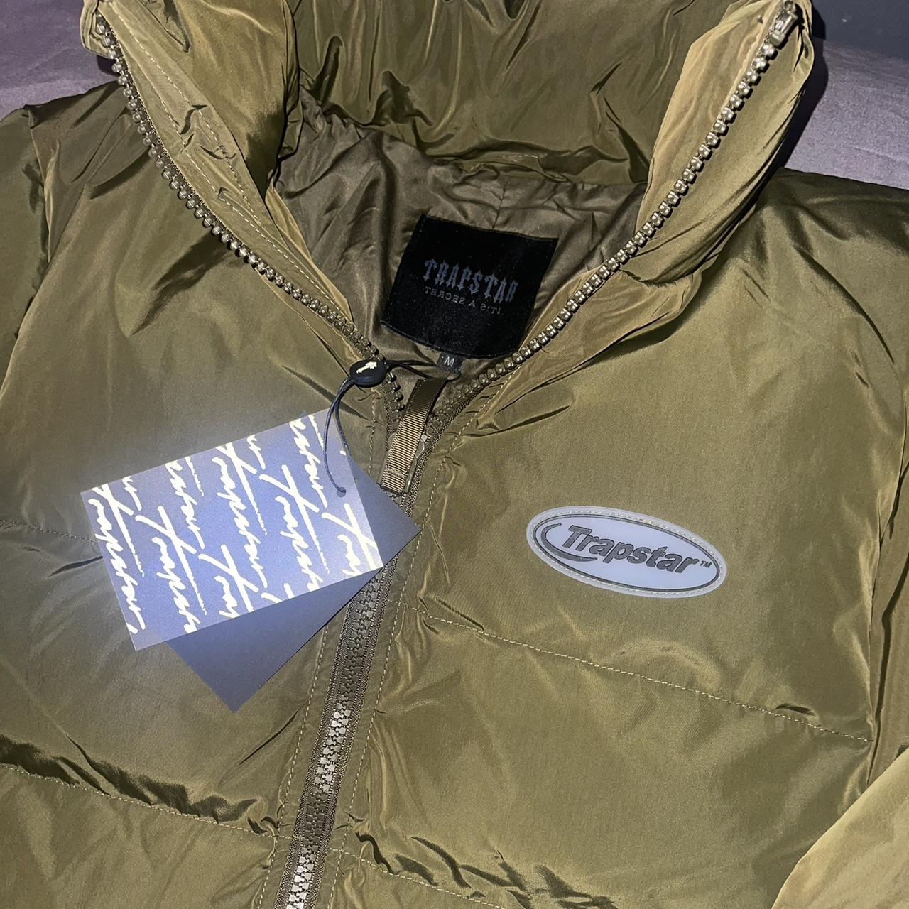 Trapstar Men's Khaki and Black Jacket Depop