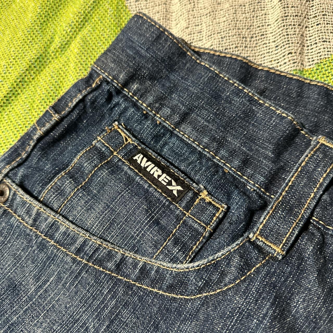 Vintage Avirex Jorts with a really nice wash SIZE... - Depop