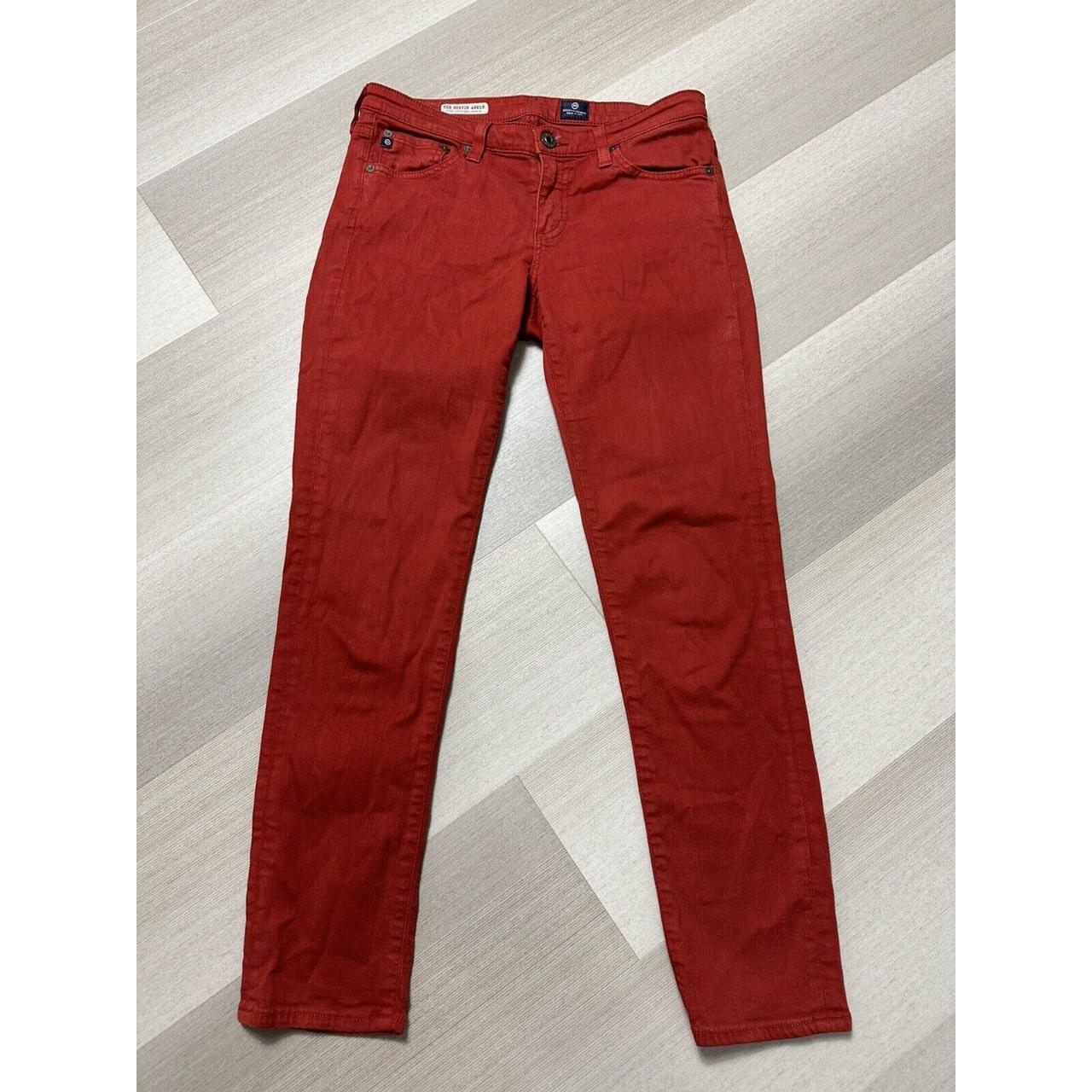 ADRIANO GOLDSCHMIED Women Size 10 Red Pants