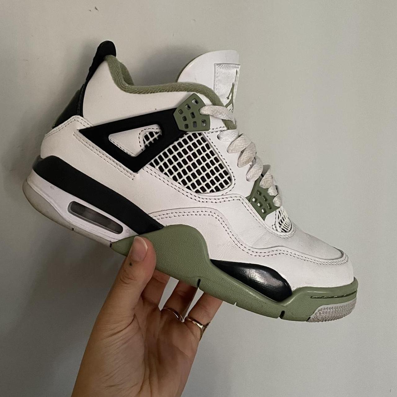 Message to make an offer! Jordan 4 Retro Seafoam... - Depop