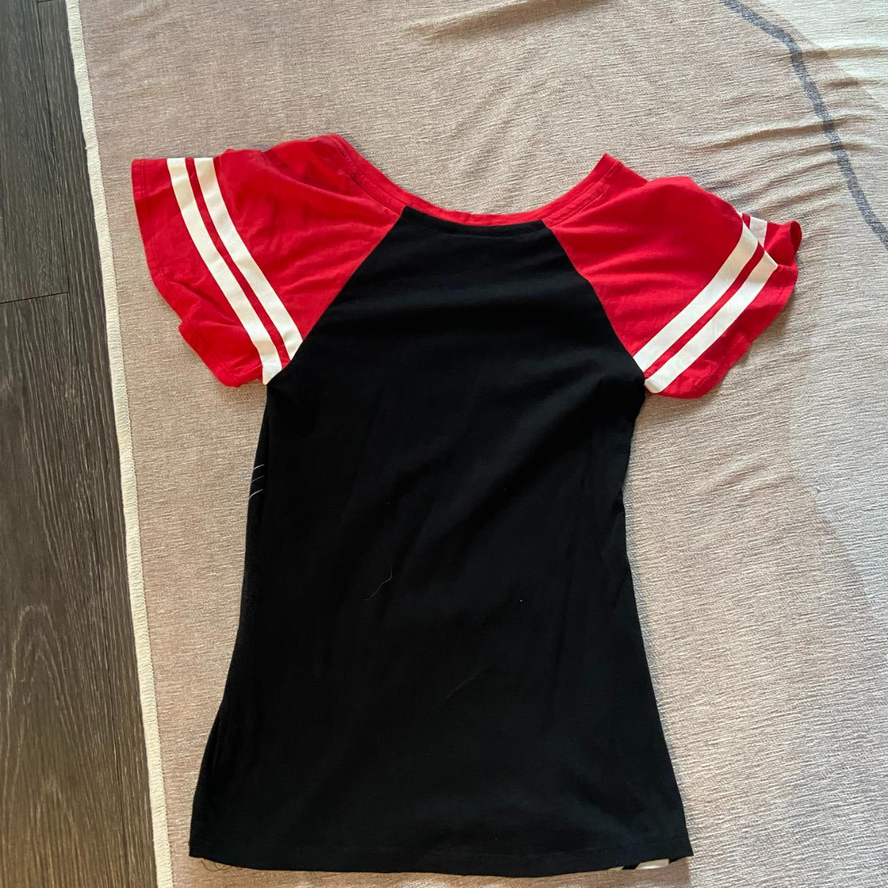 Dolls Kill Men's Black and Red Tshirt Depop