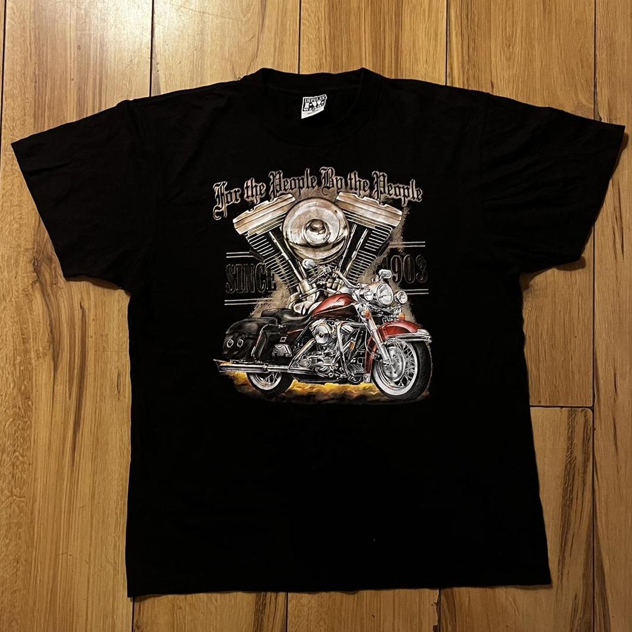 epic vintage biker t shirt motorbikes are cool... - Depop