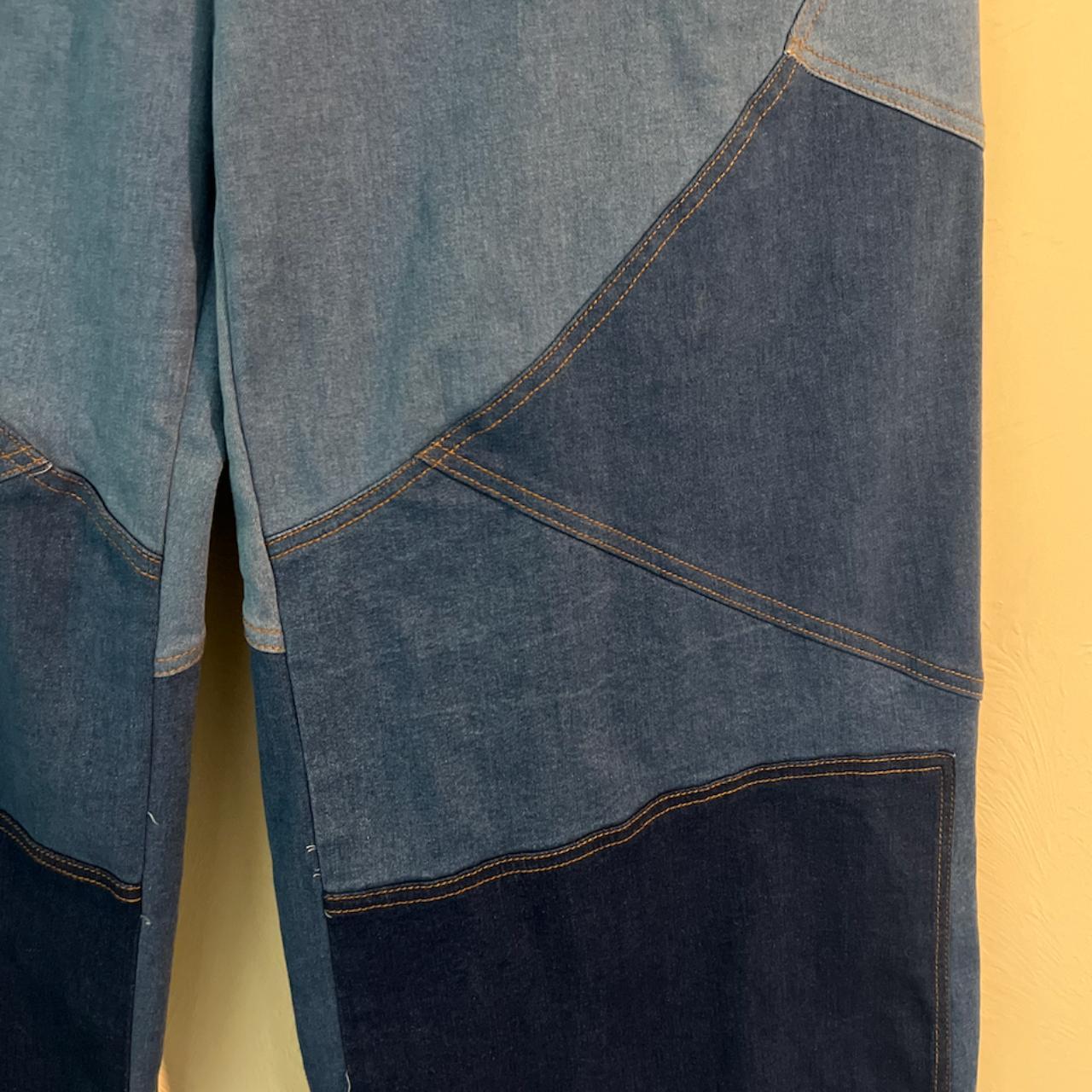 Fashion Nova Patchwork jeans size 2xl SO stretchy &... Depop