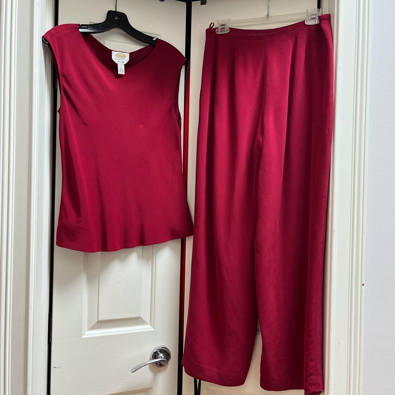 Talbots Women's Red Suit | Depop