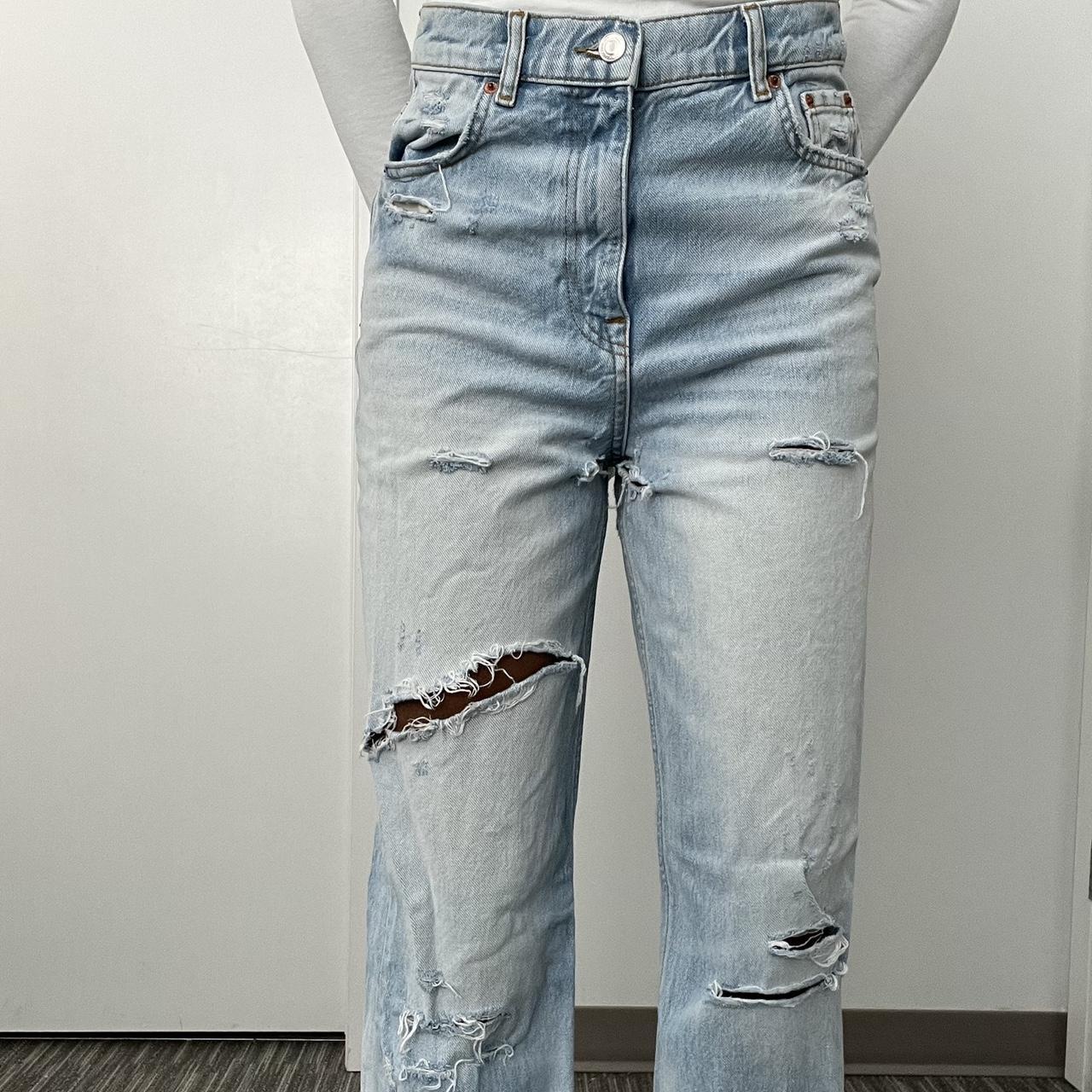 Zara 90s Full Length light washed jeans *for... Depop