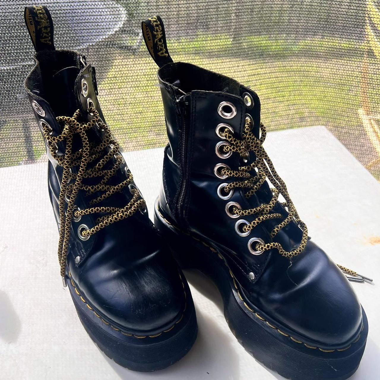 Dr Martens Jadon Max Platform Boots Colour Black. Depop