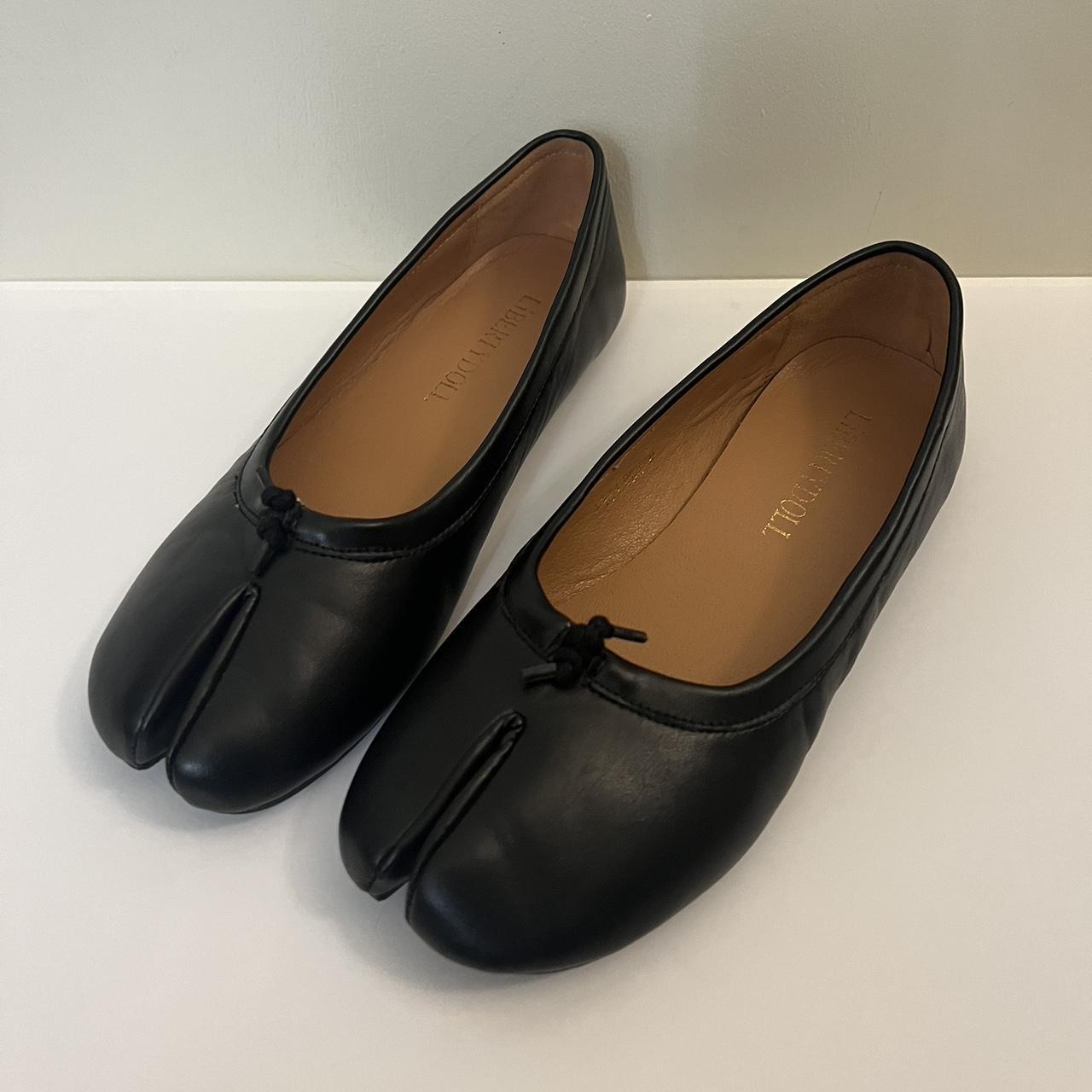 Black tabi ballet flats from japan🤍 Size M Japanese... - Depop