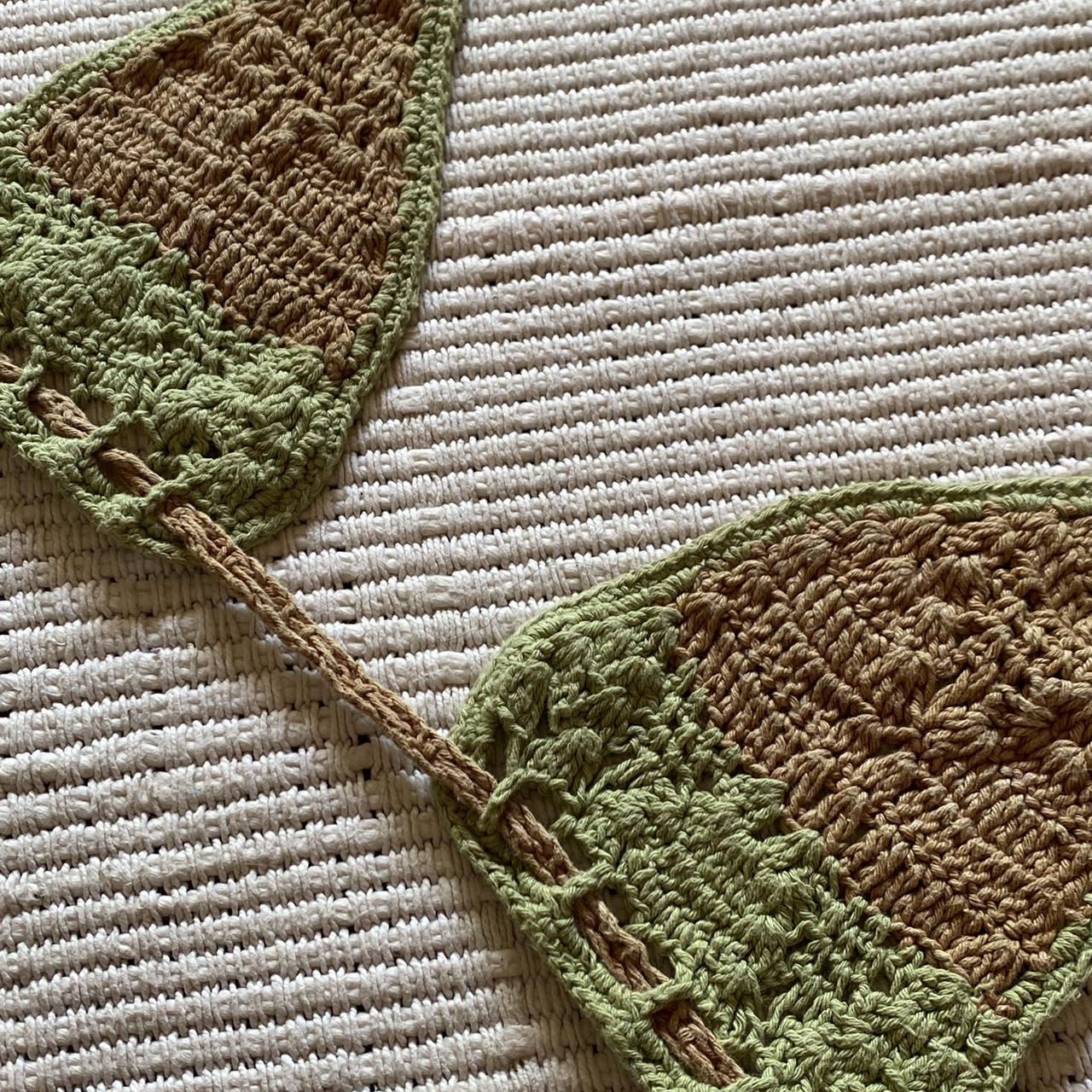 Akoia Swim - Rica bikini top green and brown ... - Depop