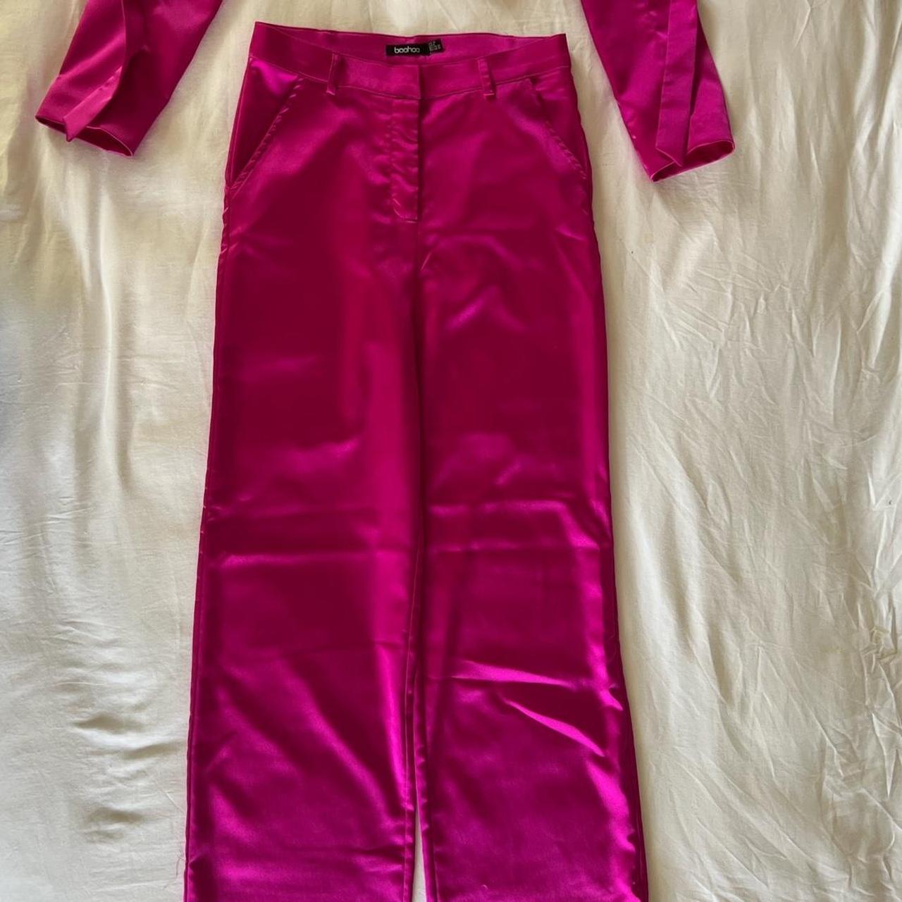 PERFECT BARBIE OUTFIT !! 💞 Hot pink satin two-piece... - Depop