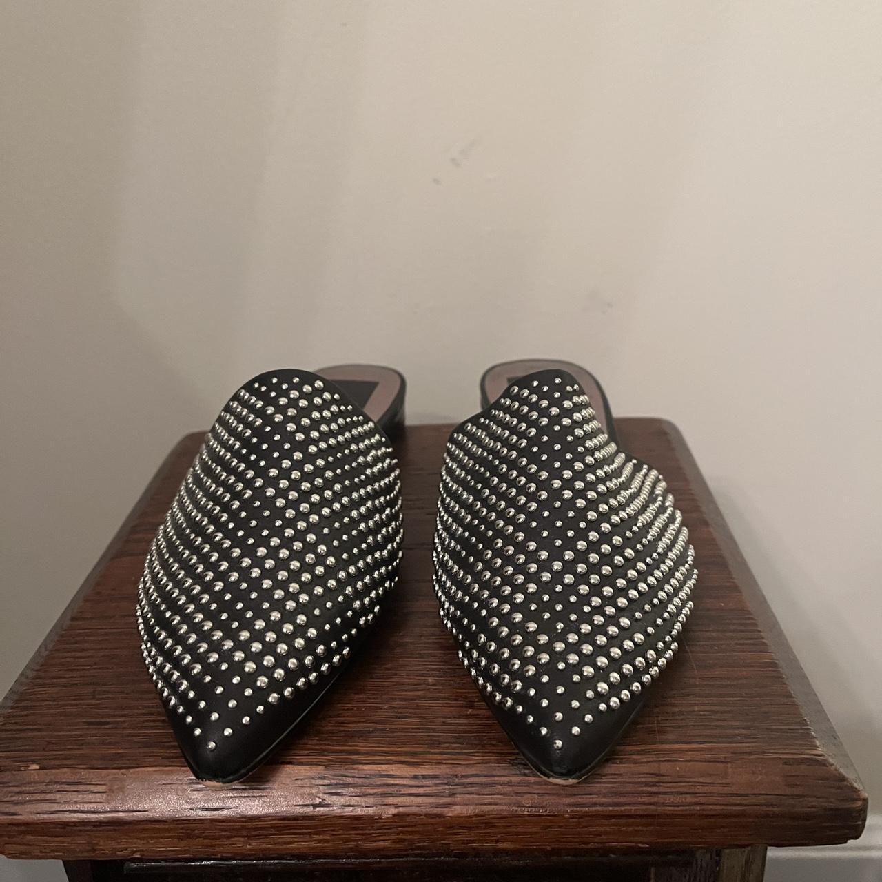 Flats Dolce Vita Elvah Mule Dolce Vita Elvah Black Studded Leather