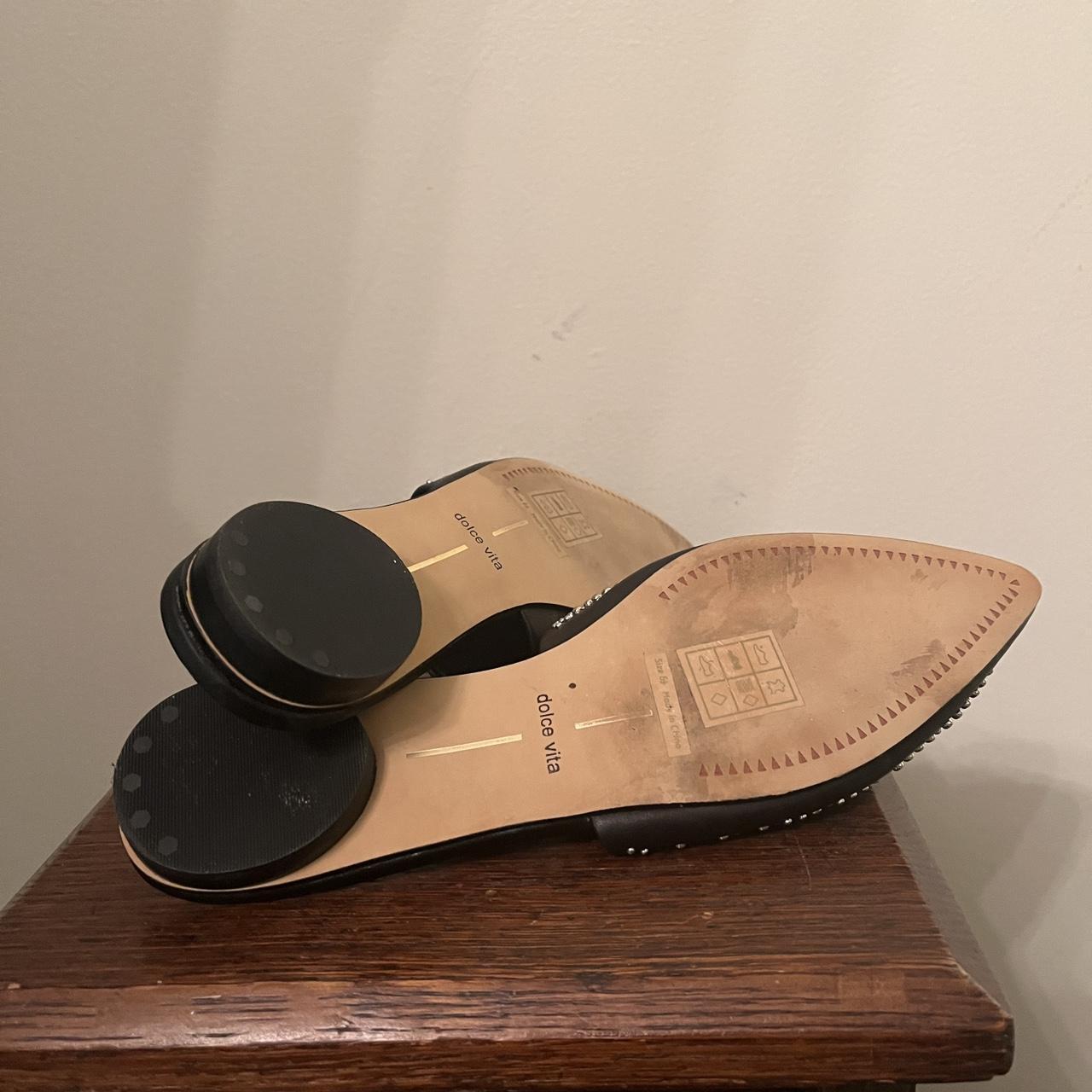 Dolce Vita Elvah Black Studded Leather Pointed Depop