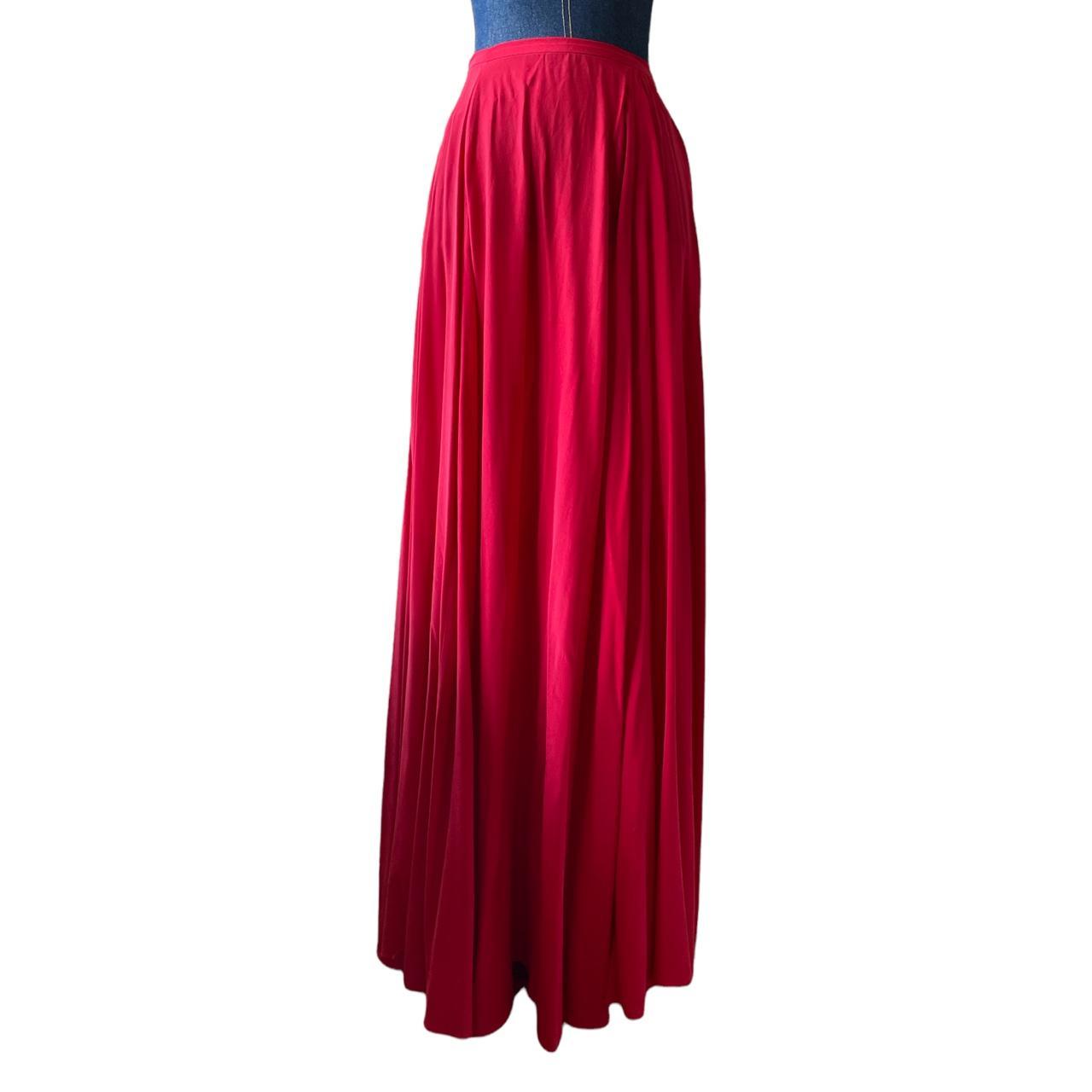 Red Maxi Skirt Brand Mason waist 15" length... Depop