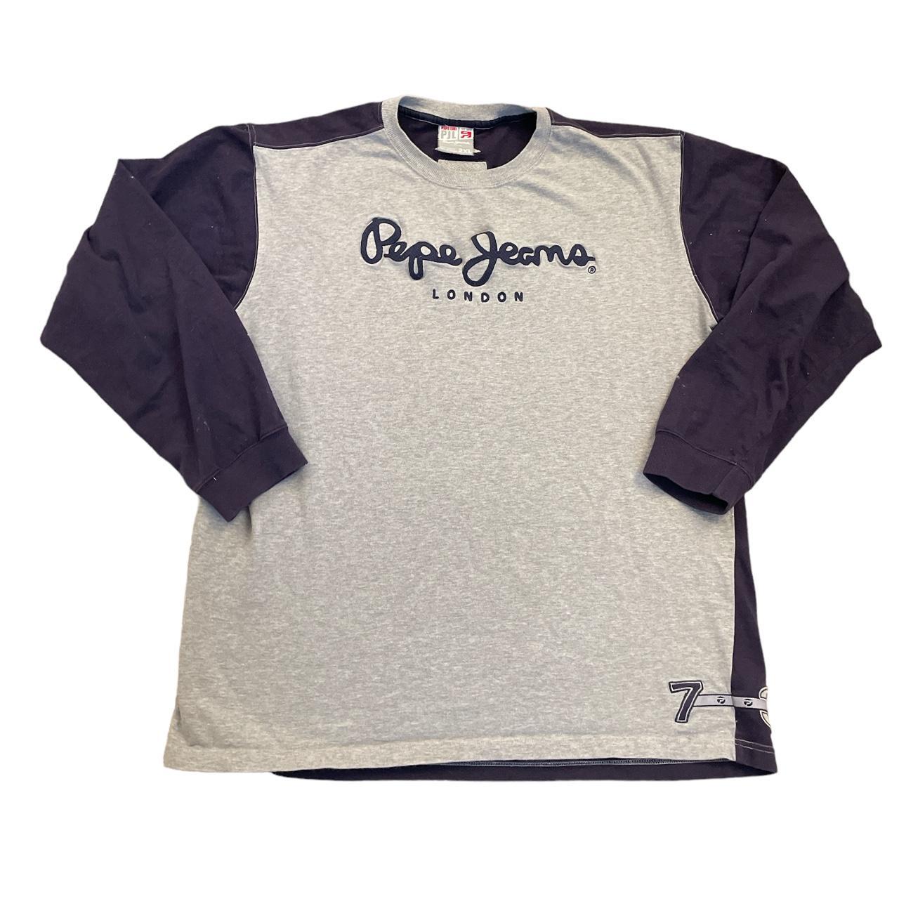 Pepe Jeans Men's Navy and Grey T-shirt