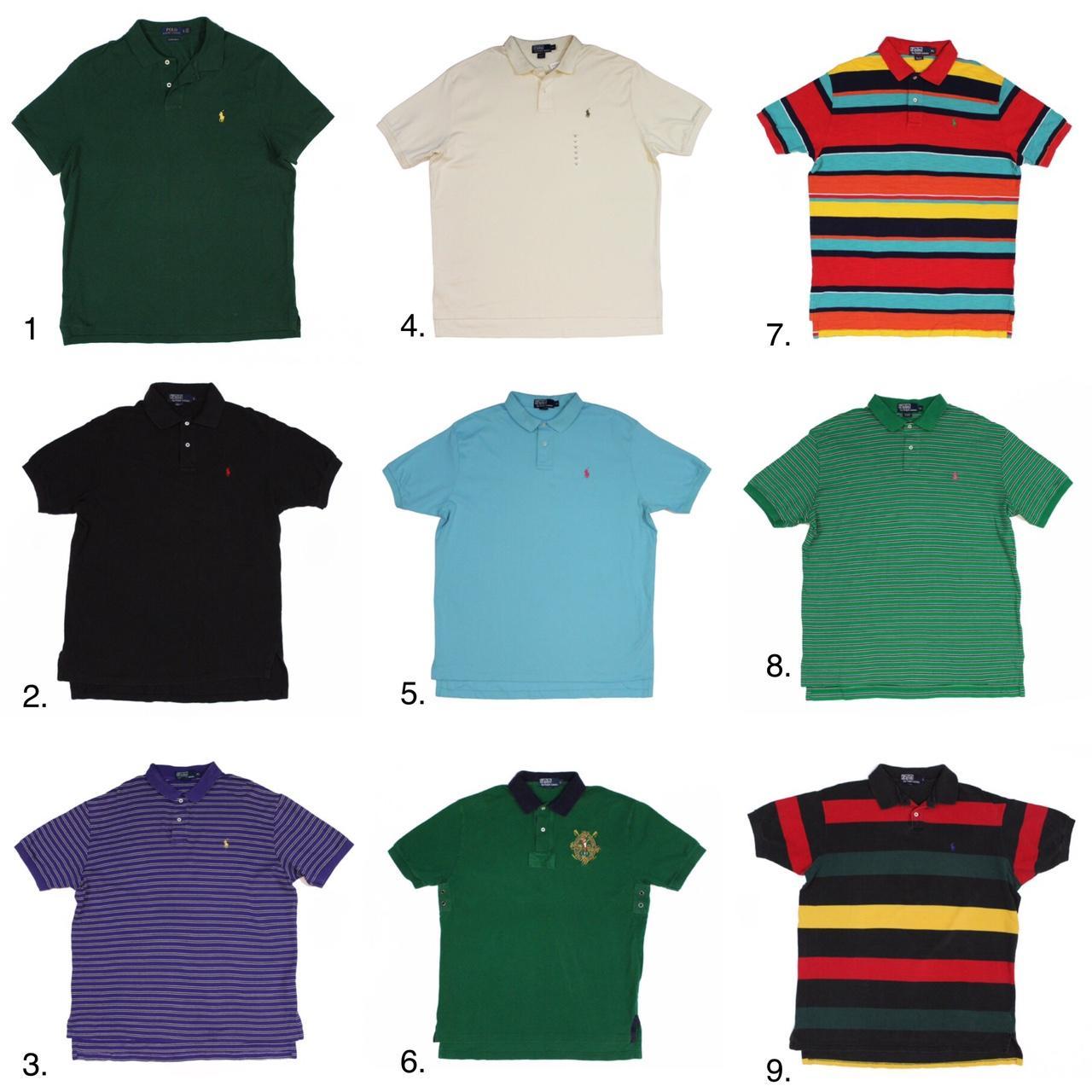 Lot of 9 buy Ralph Lauren Polo shirt bundle