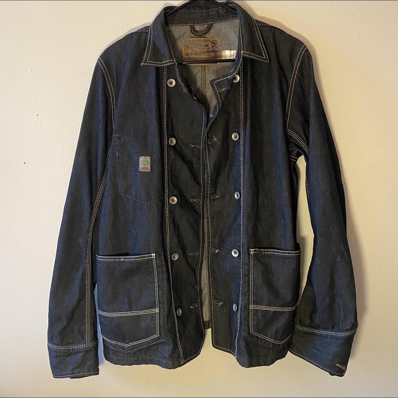 Double breasted Diesel denim jacket - Depop