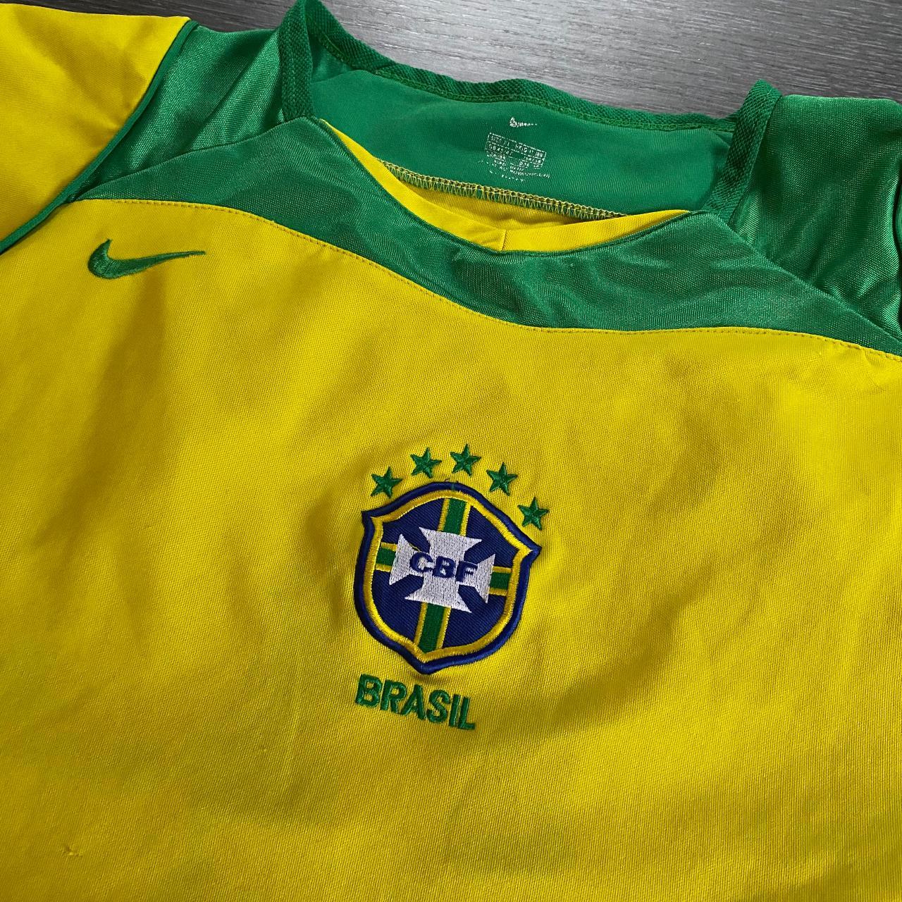 Nike Brazil r9 Ronaldo home football shirt I believe... - Depop