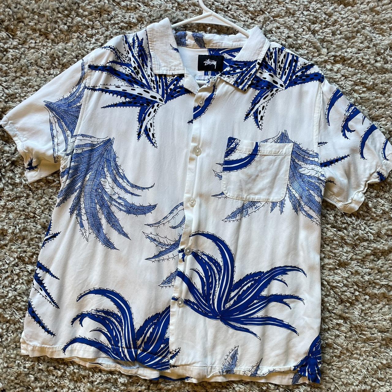 Stussy x Noma Rayon Shirt White Size | Depop
