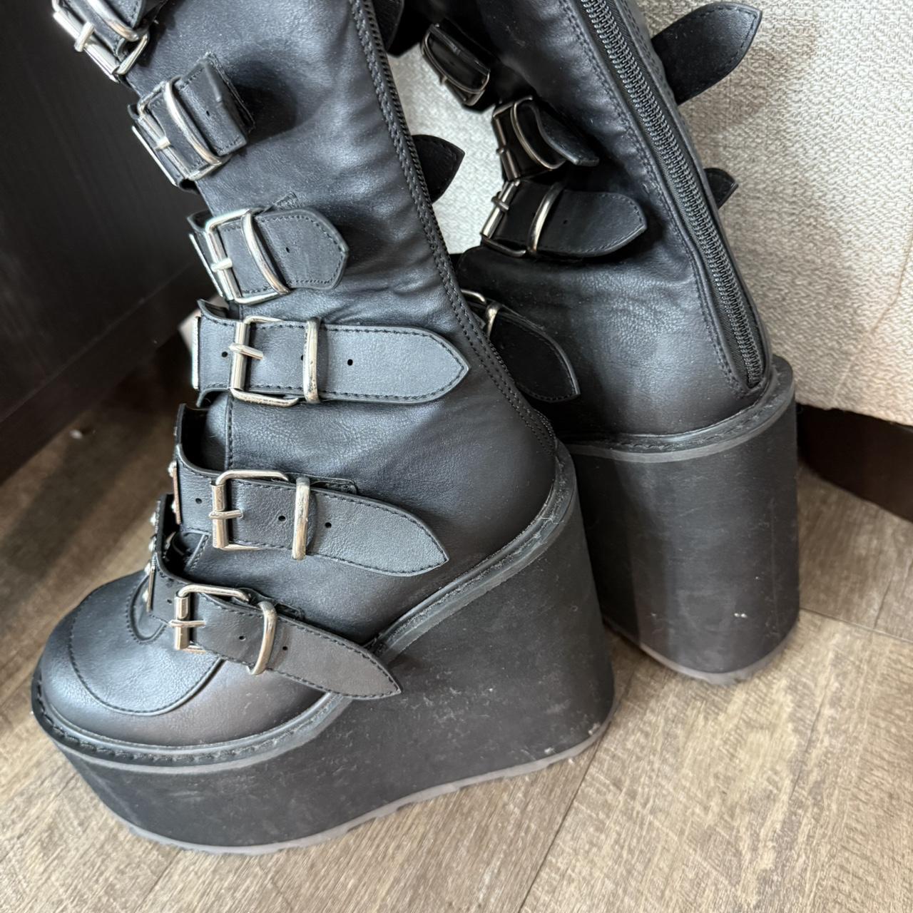 Dolls Kill Women's Knee high Boots - Black - US 7… - image 3