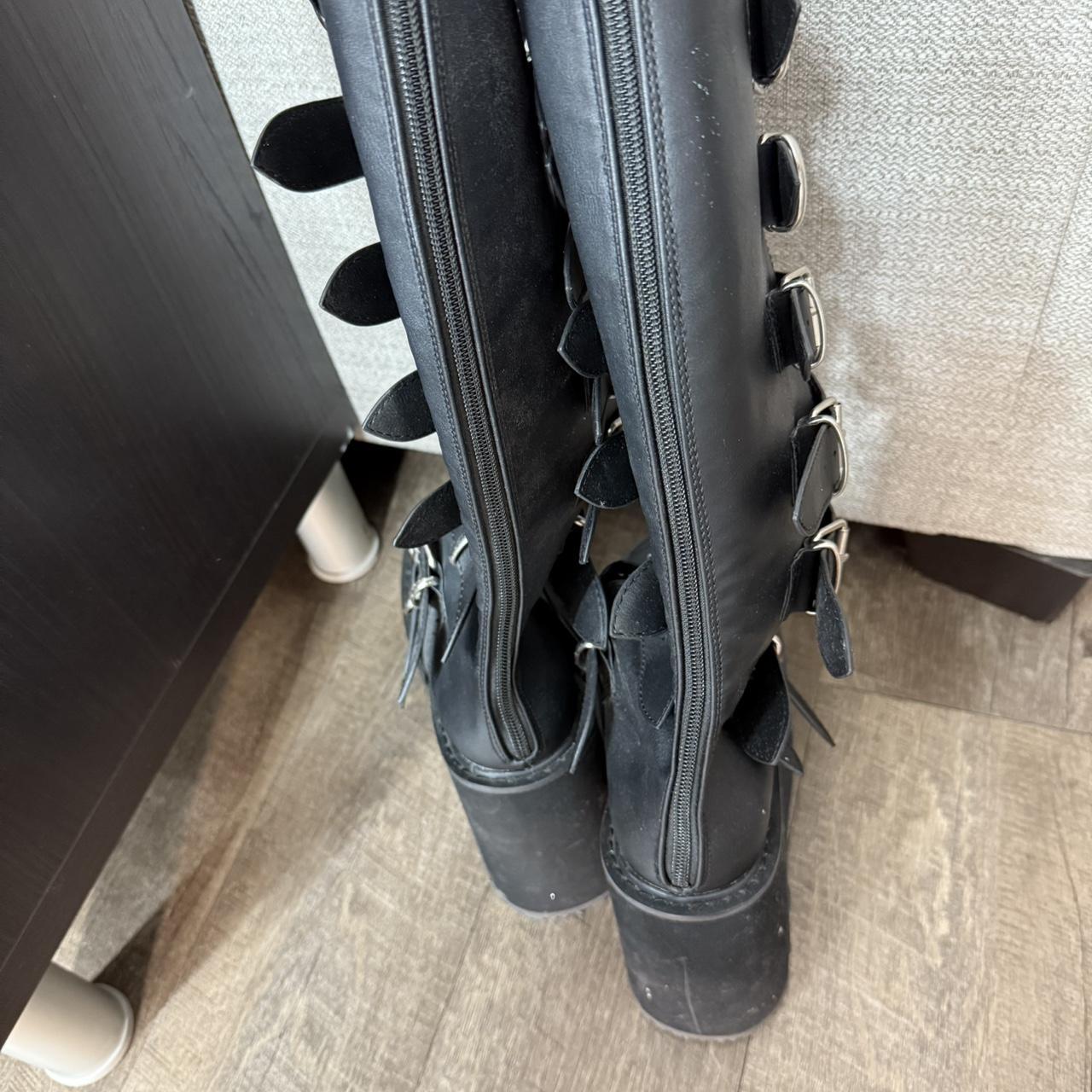 Dolls Kill Women's Knee high Boots - Black - US 7… - image 7