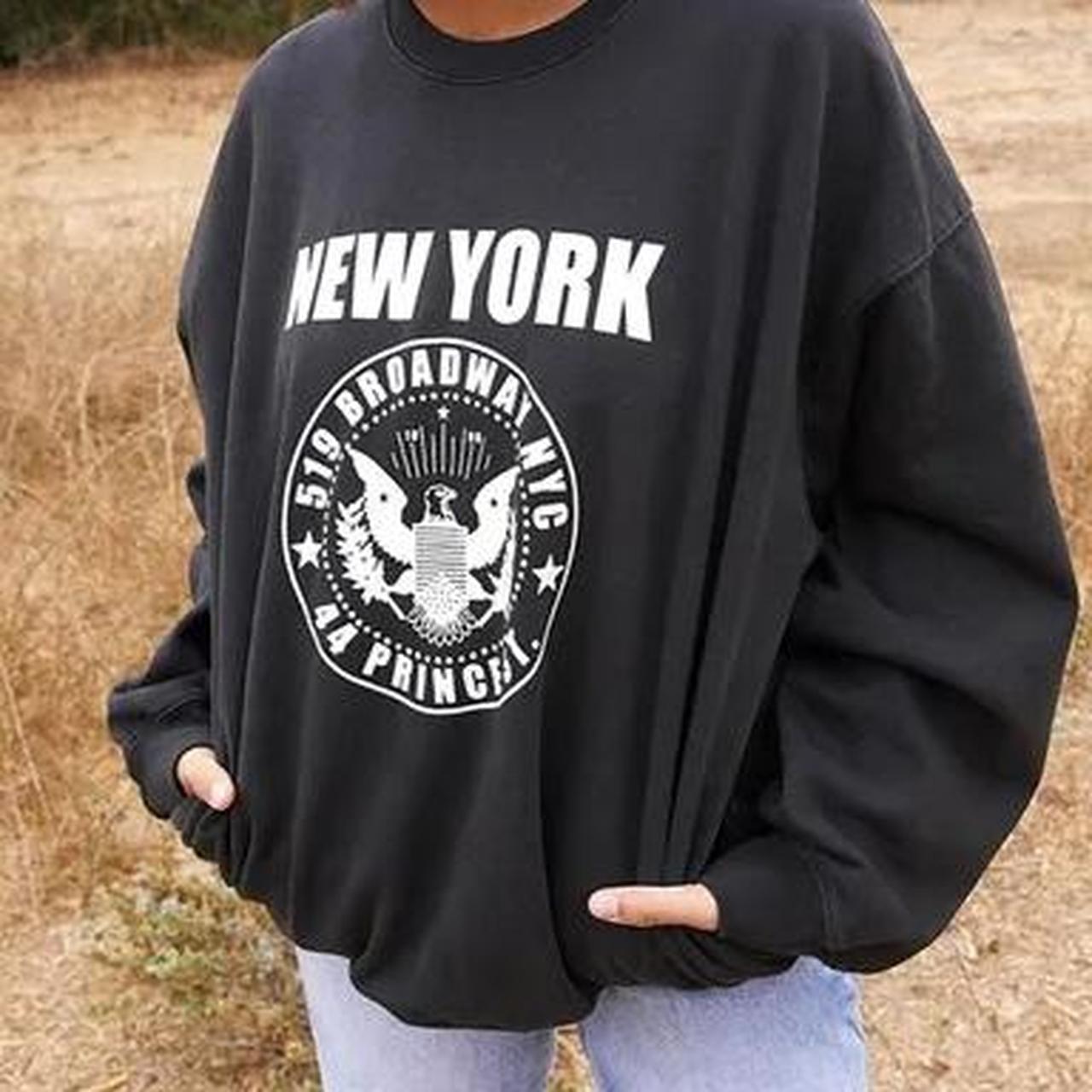 Womens Black New York Hoodie Black, John Galt Hoodies & Sweatshirts