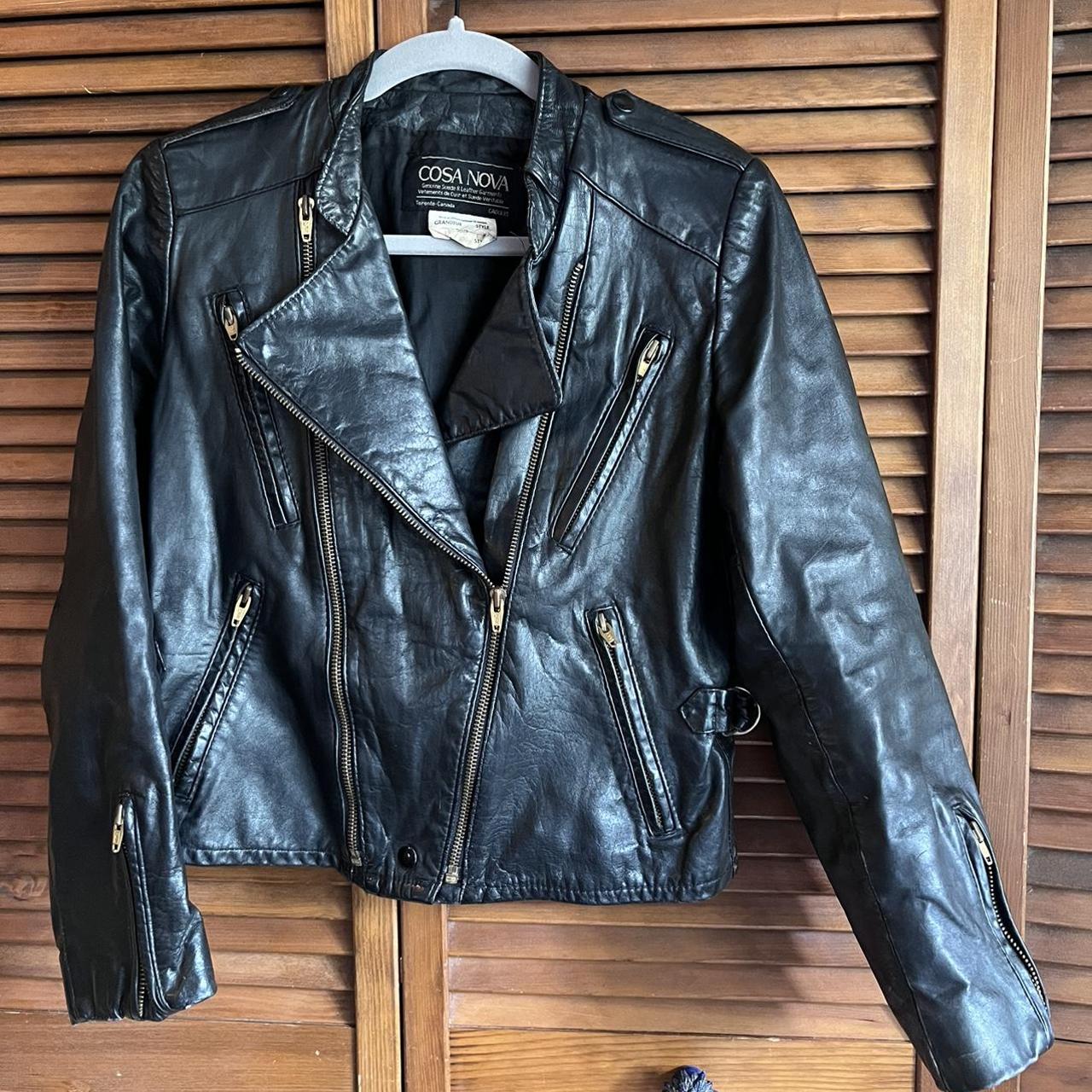 cosa nova leather jacket