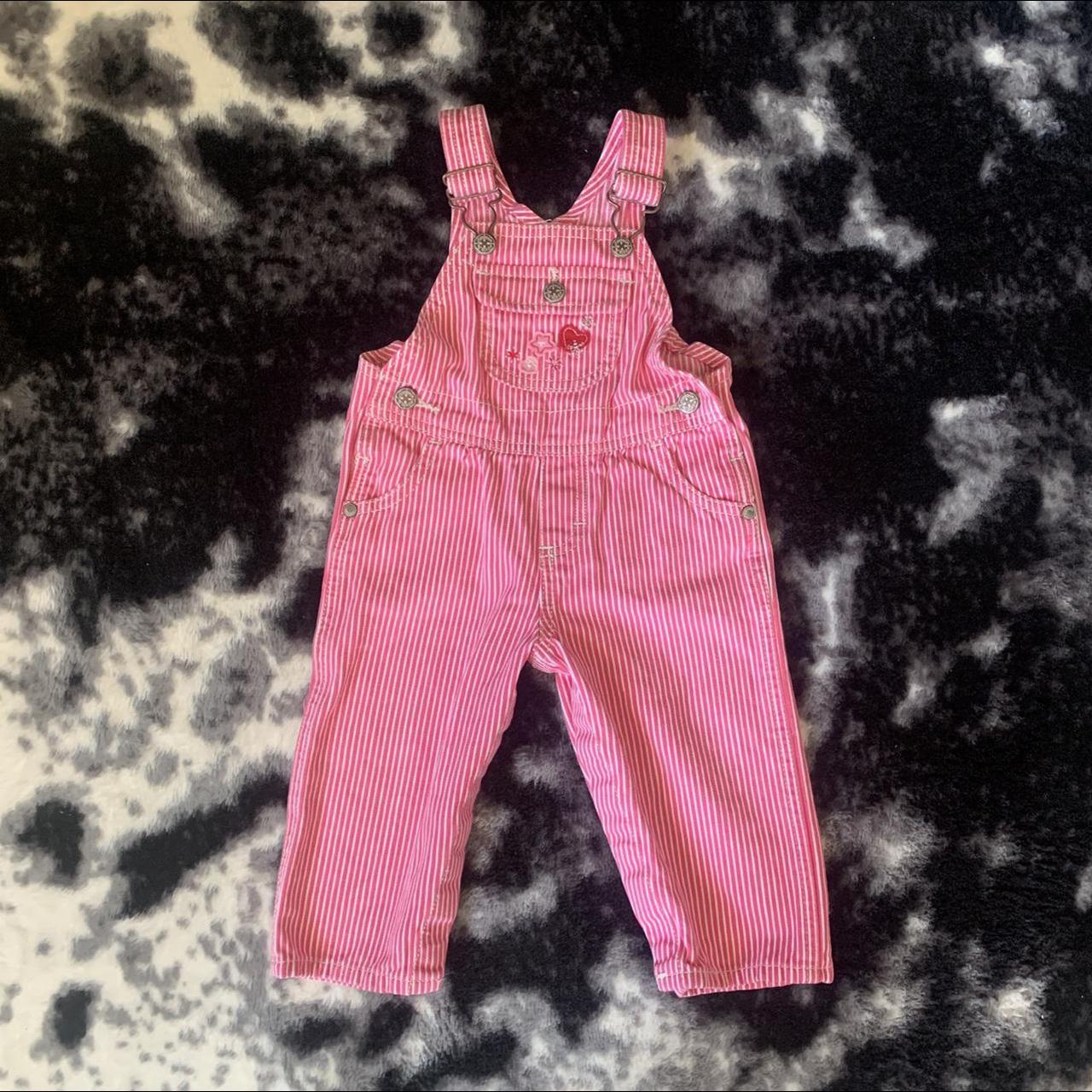 Pink Oshkosh overalls 💕 Sz - 12 months - Depop