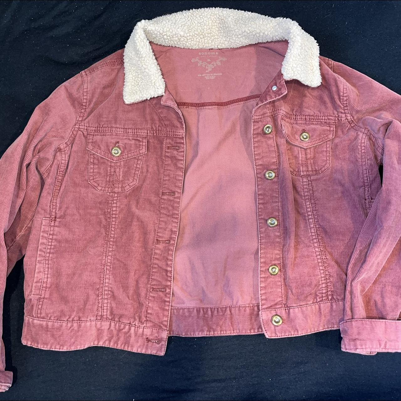 Sonoma Goods for Life Women's Burgundy Jacket Depop