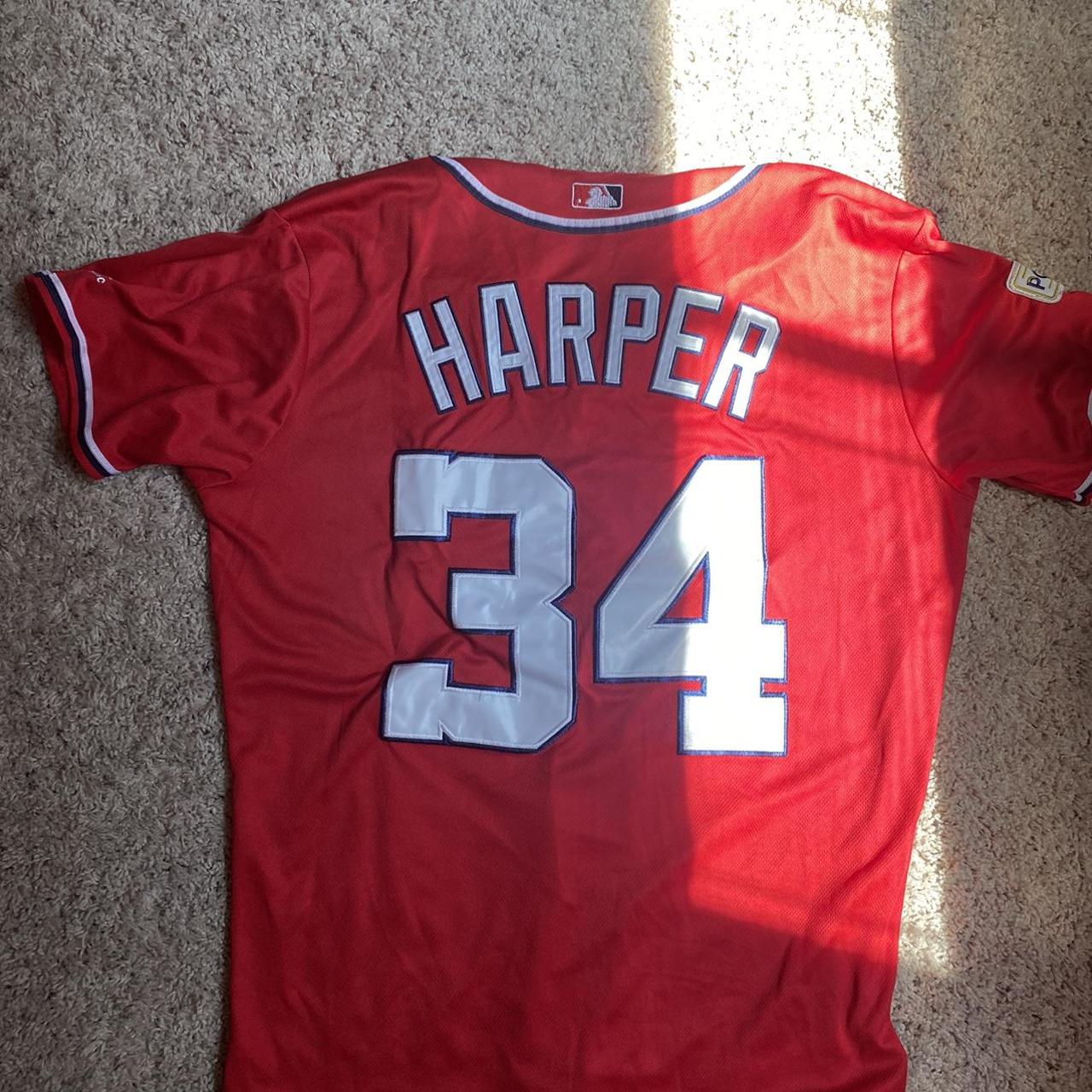 Majestic Washington Nationals Bryce Harper Jersey - - Depop