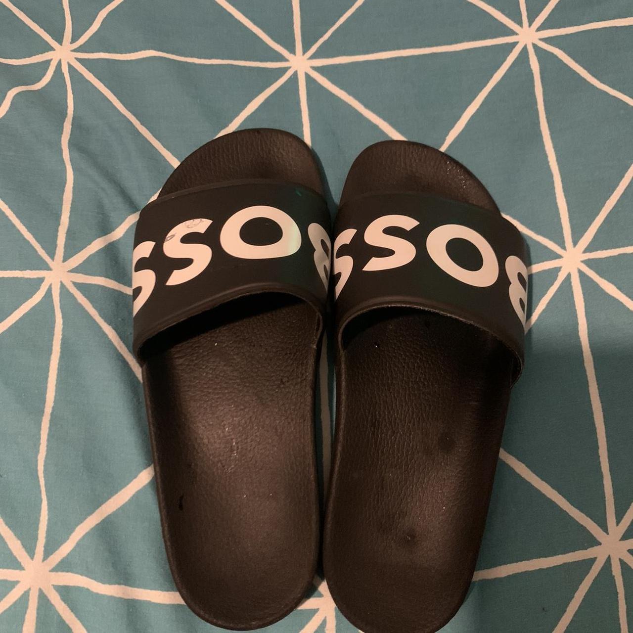 Hugo boss sliders Good condition Size 8 42 eu Depop