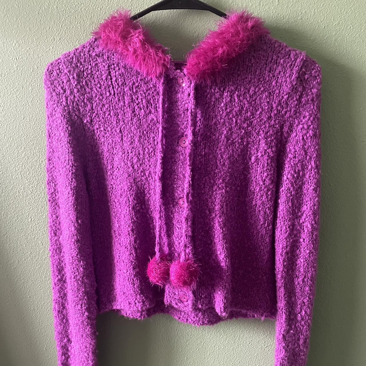 UNIF Women S Pink Cardigan Depop