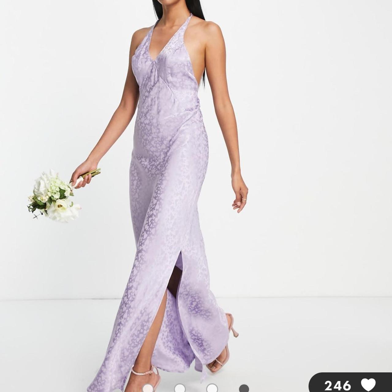 Size lavender purple topshop long dress