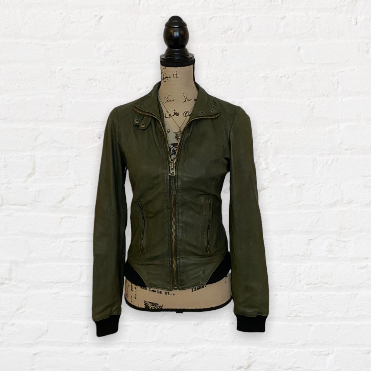 Elena Gilbert's Lucky Brand Olive Leather Jacket.