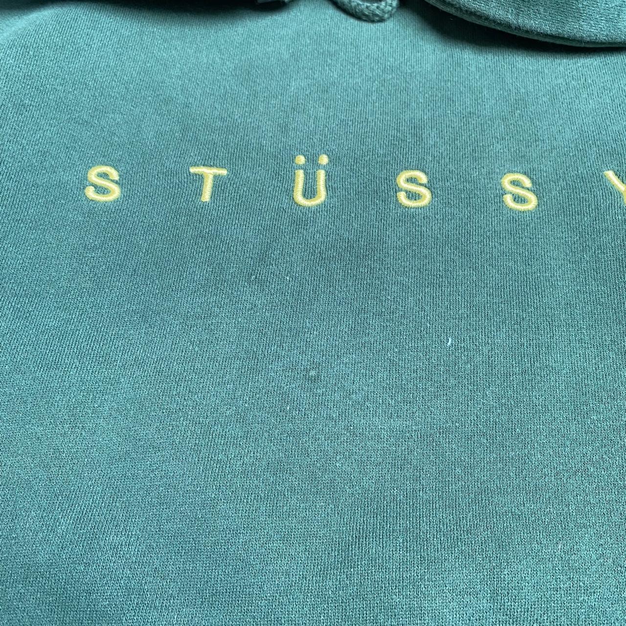 Stussy Hoodie Size small Green Good condition,... Depop