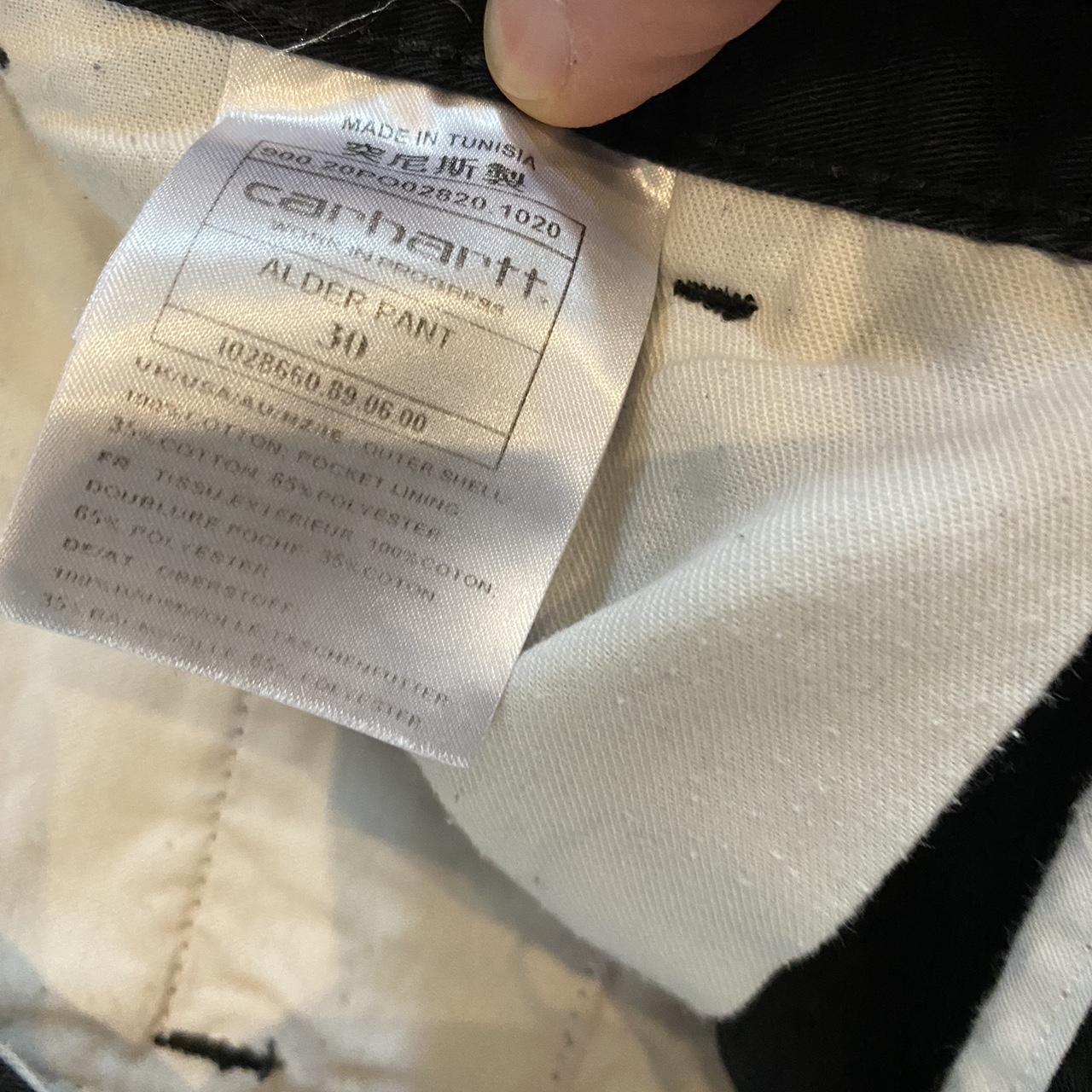 Carhartt Alder Pants Black Relaxed It Worn Once - Depop