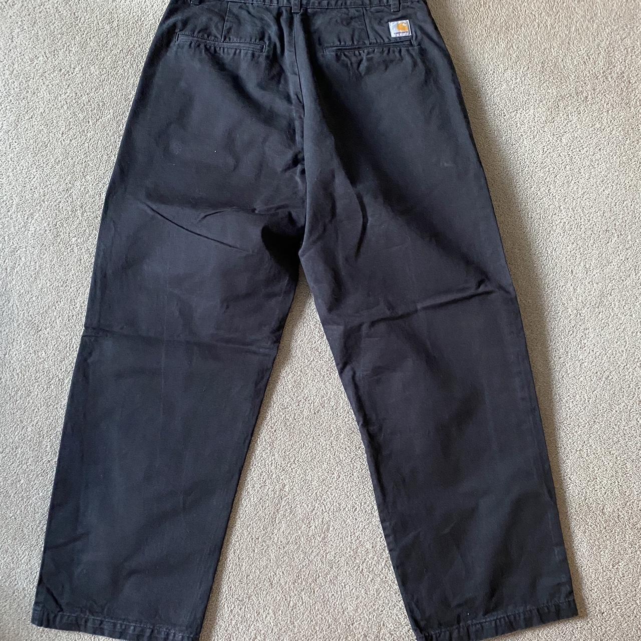 Carhartt Alder Pants Black Relaxed It Worn Once - Depop