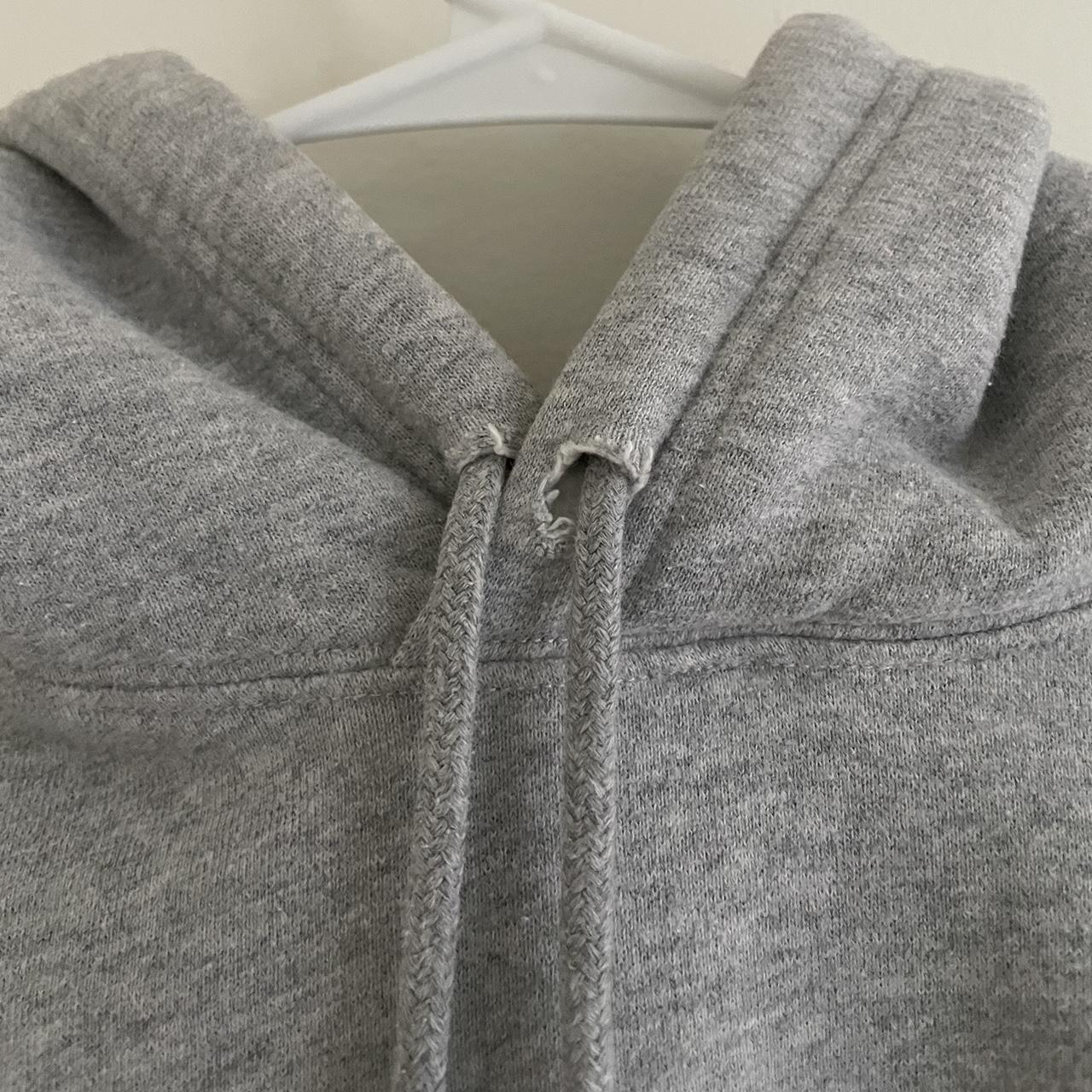 Aritzia TNA Boyfriend Cropped Hoodie in Gray. I cut... - Depop