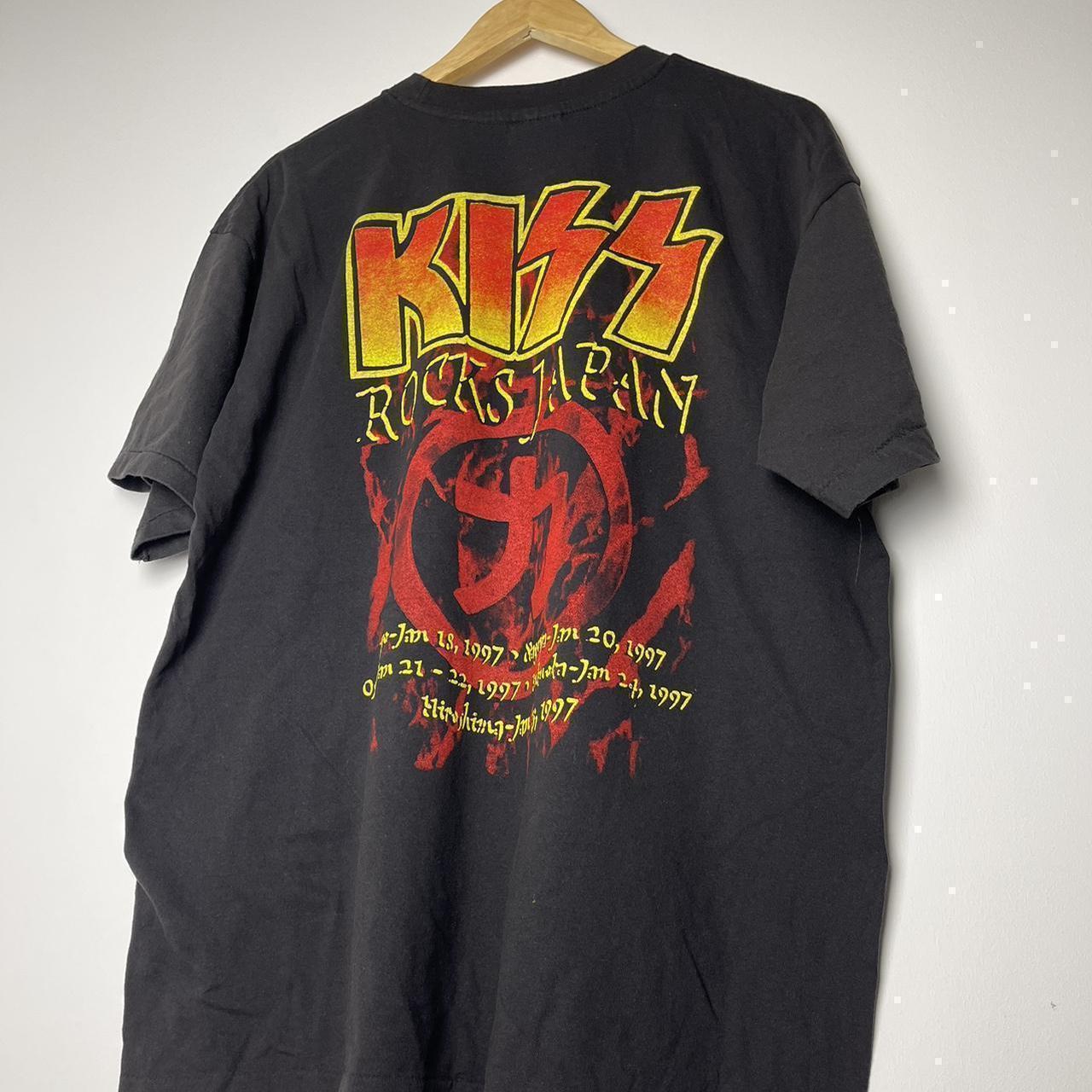 Vintage Style KISS Rock Band Graphic T-shirt - 📦... - Depop