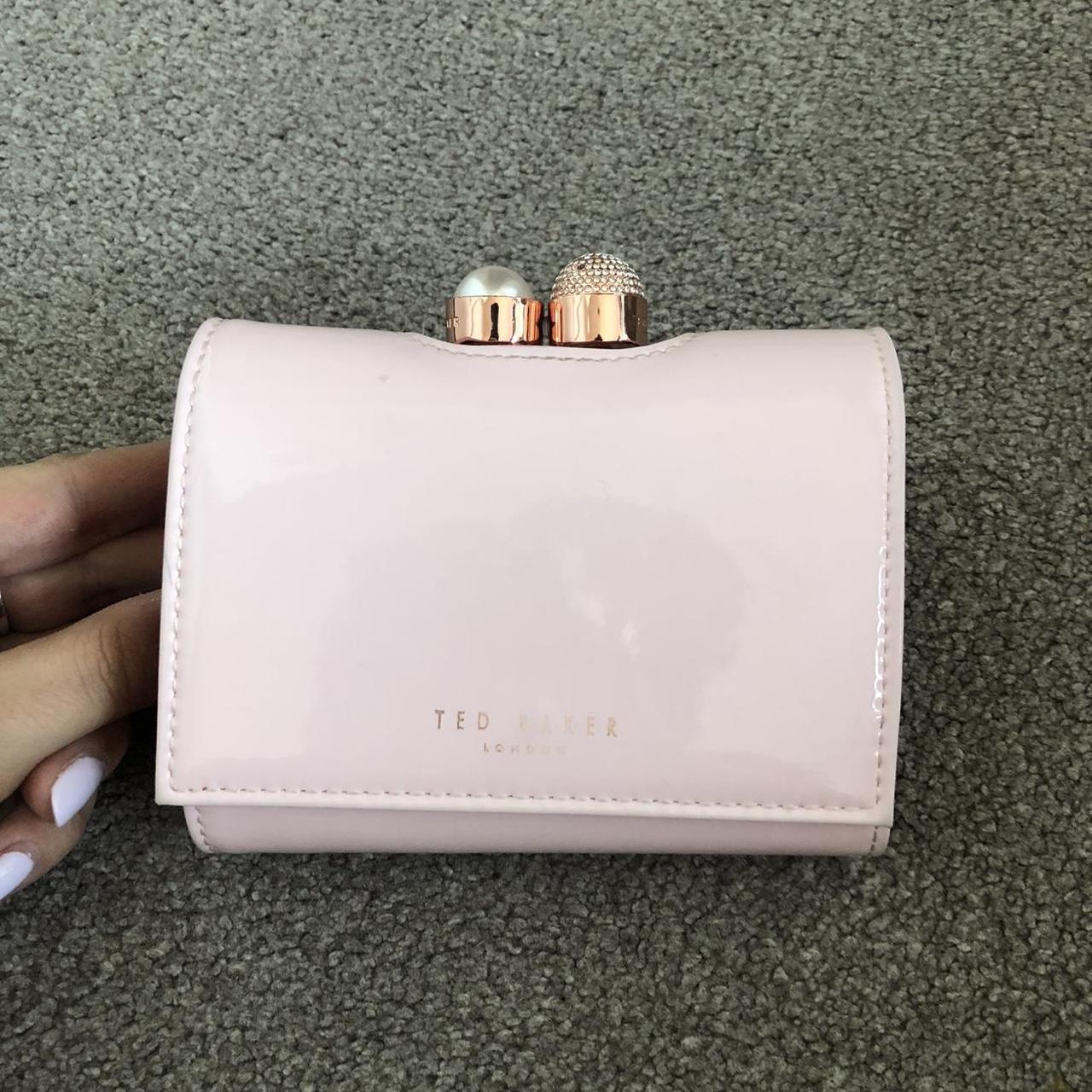 Baby Pink Ted Baker Clutch Bag 🎀 , With Rose gold