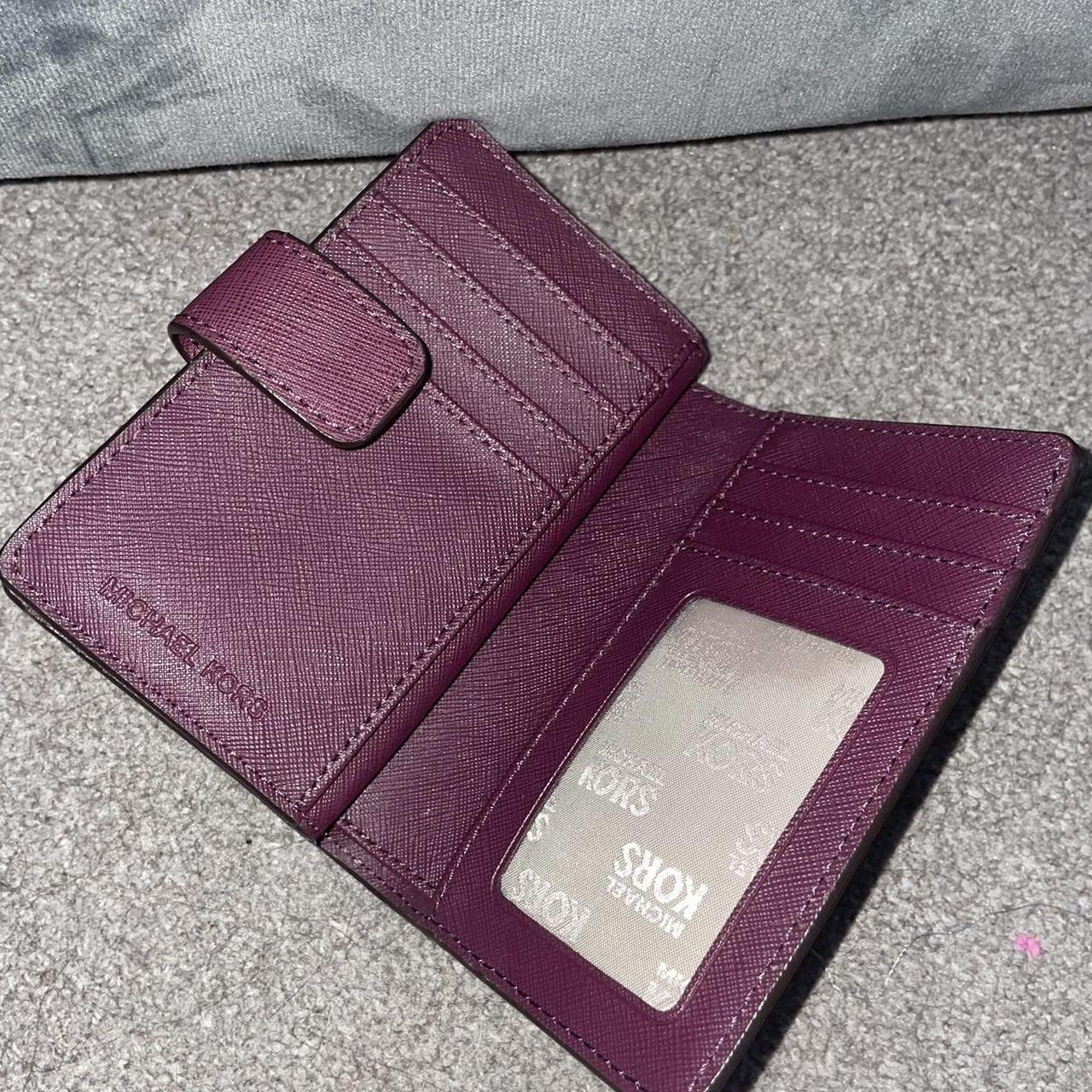 Michael Kors purse Bi fold purse in a purple plum. Depop