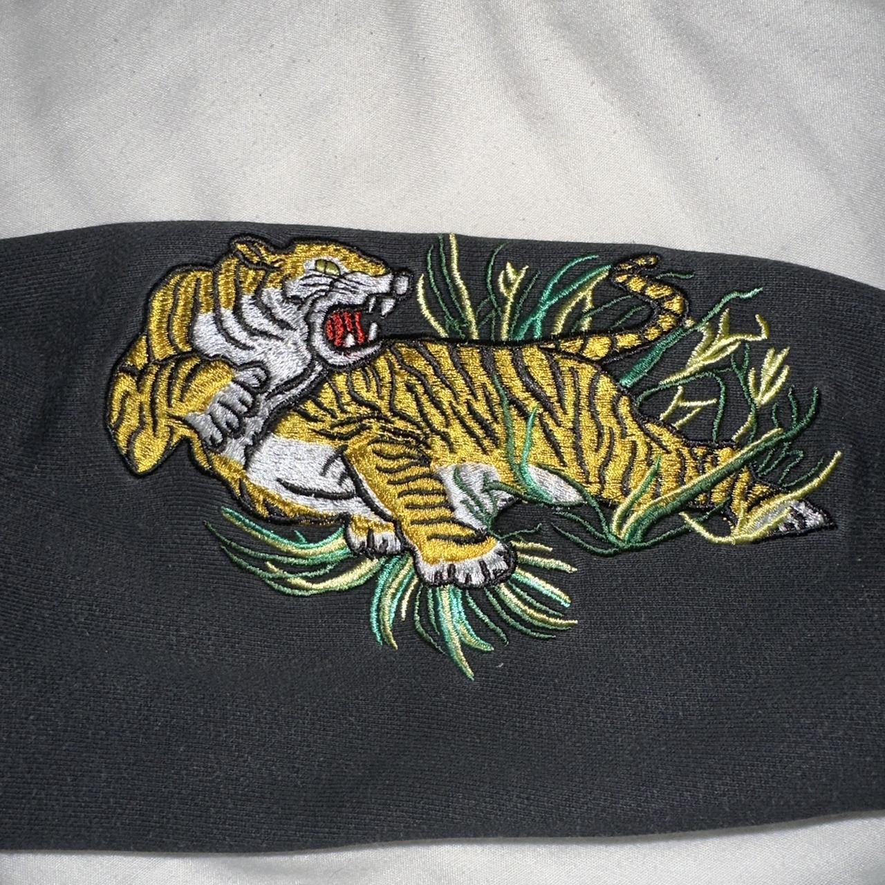 Off white tiger embroidered sweatshirt on sale