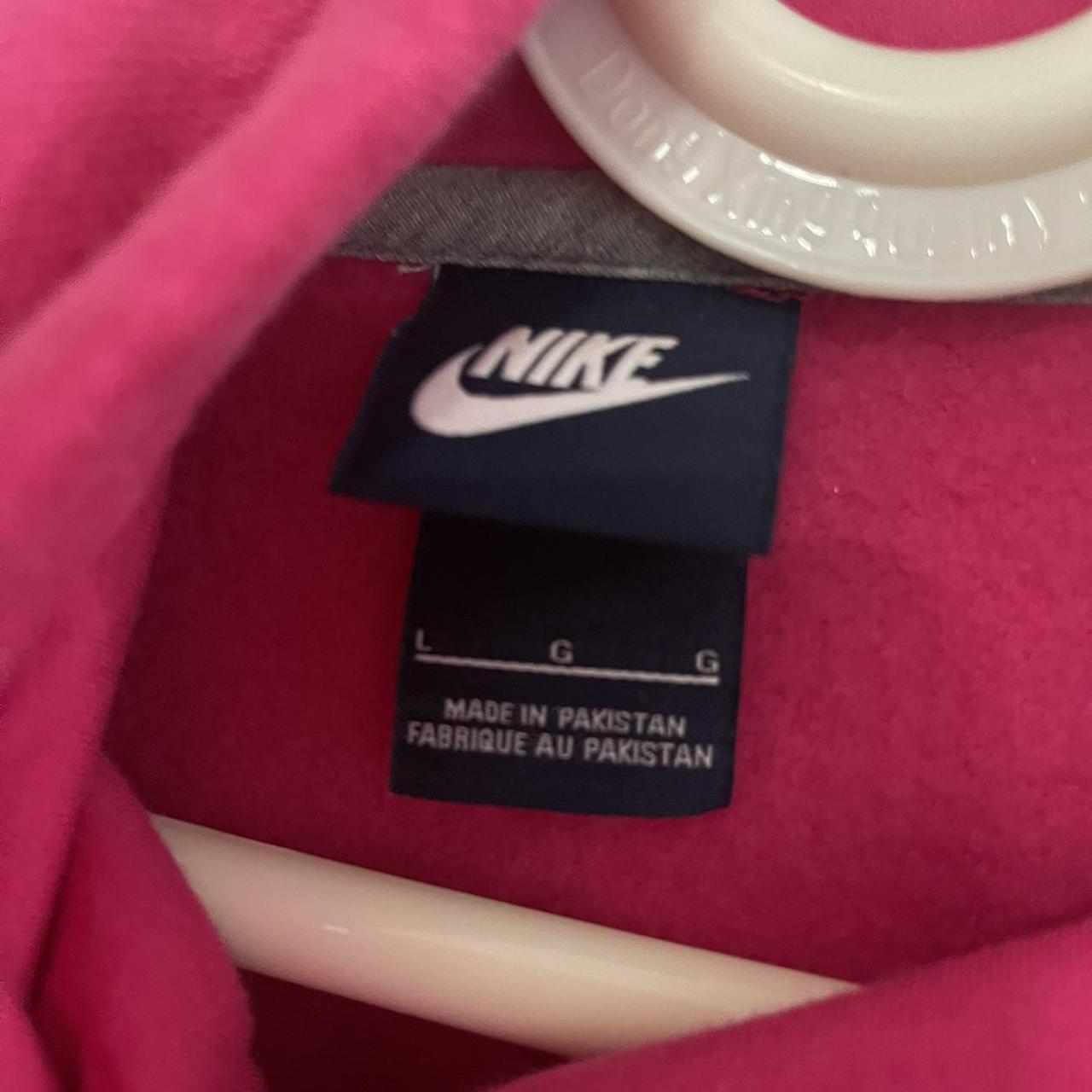 hot pink and black nike hoodie