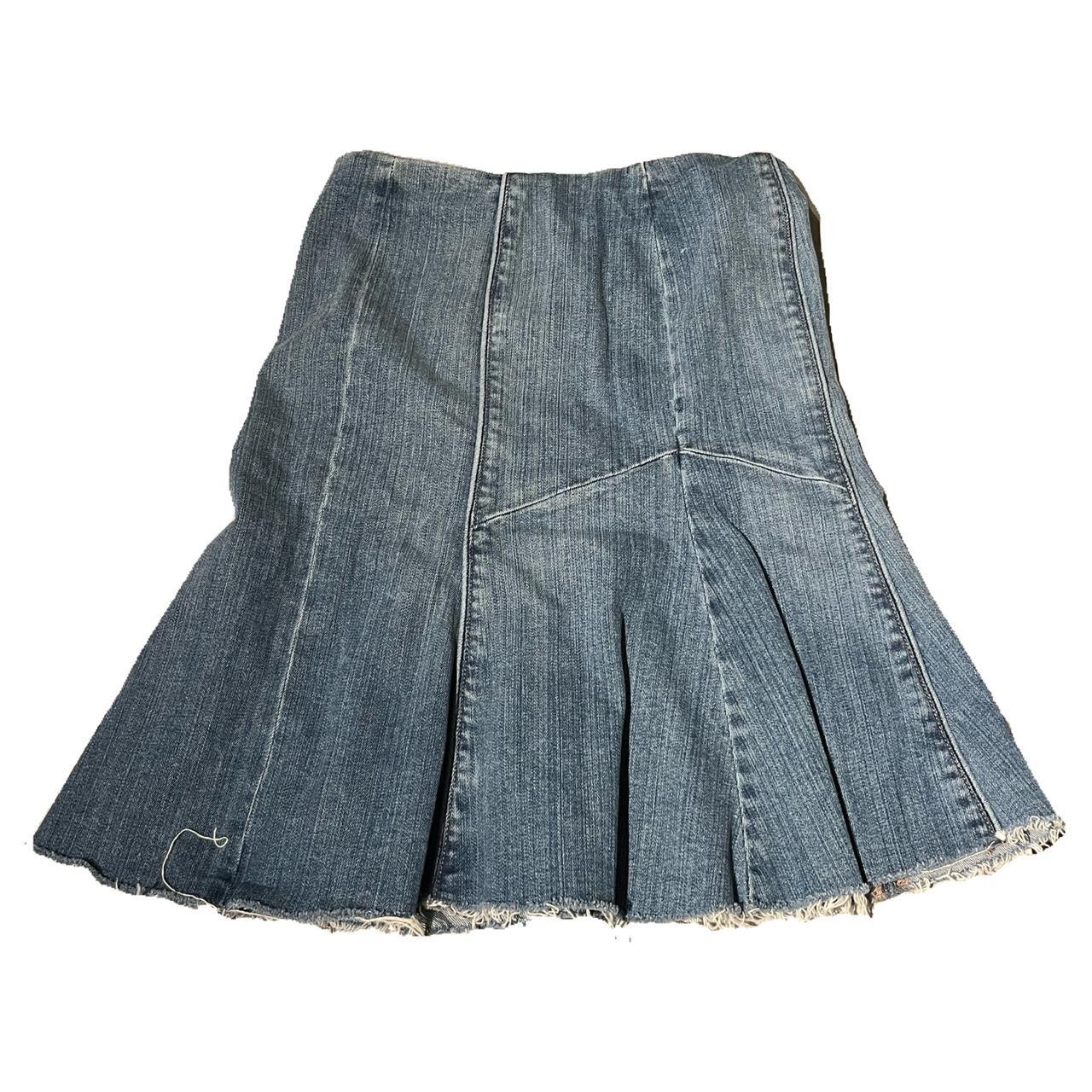 Brandy Melville Women's Blue Skirt | Depop