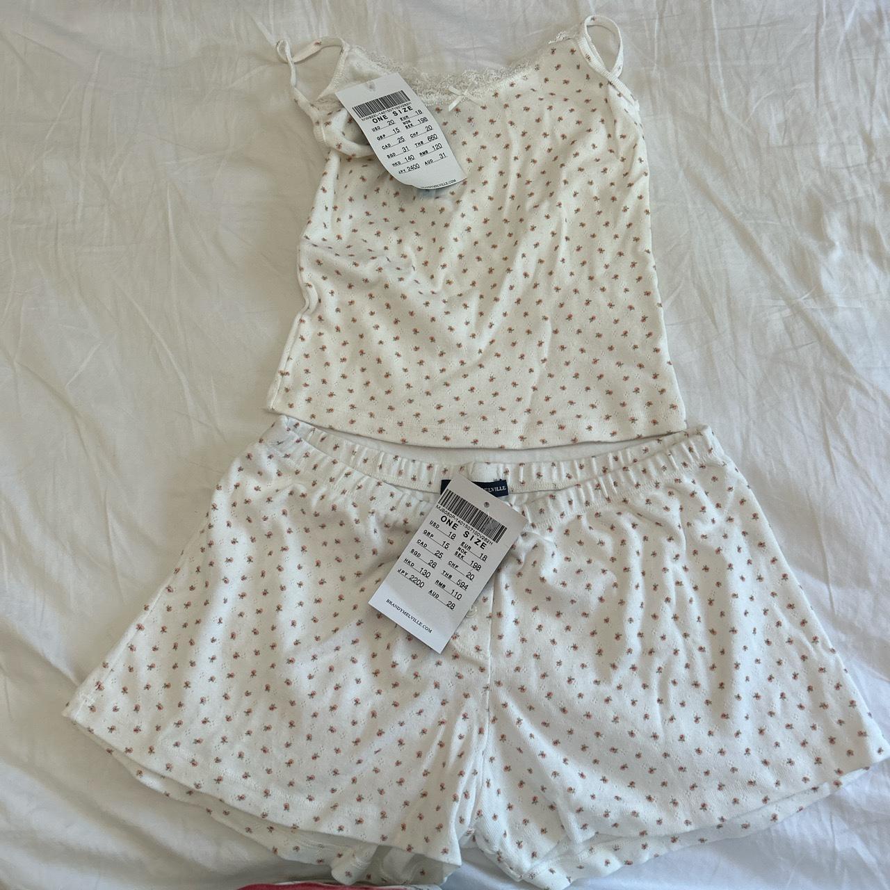 Brandy melville floral pajama set!! BNWT... Depop