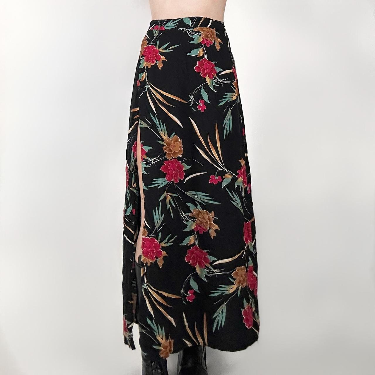 Forever 21 clearance floral long skirt